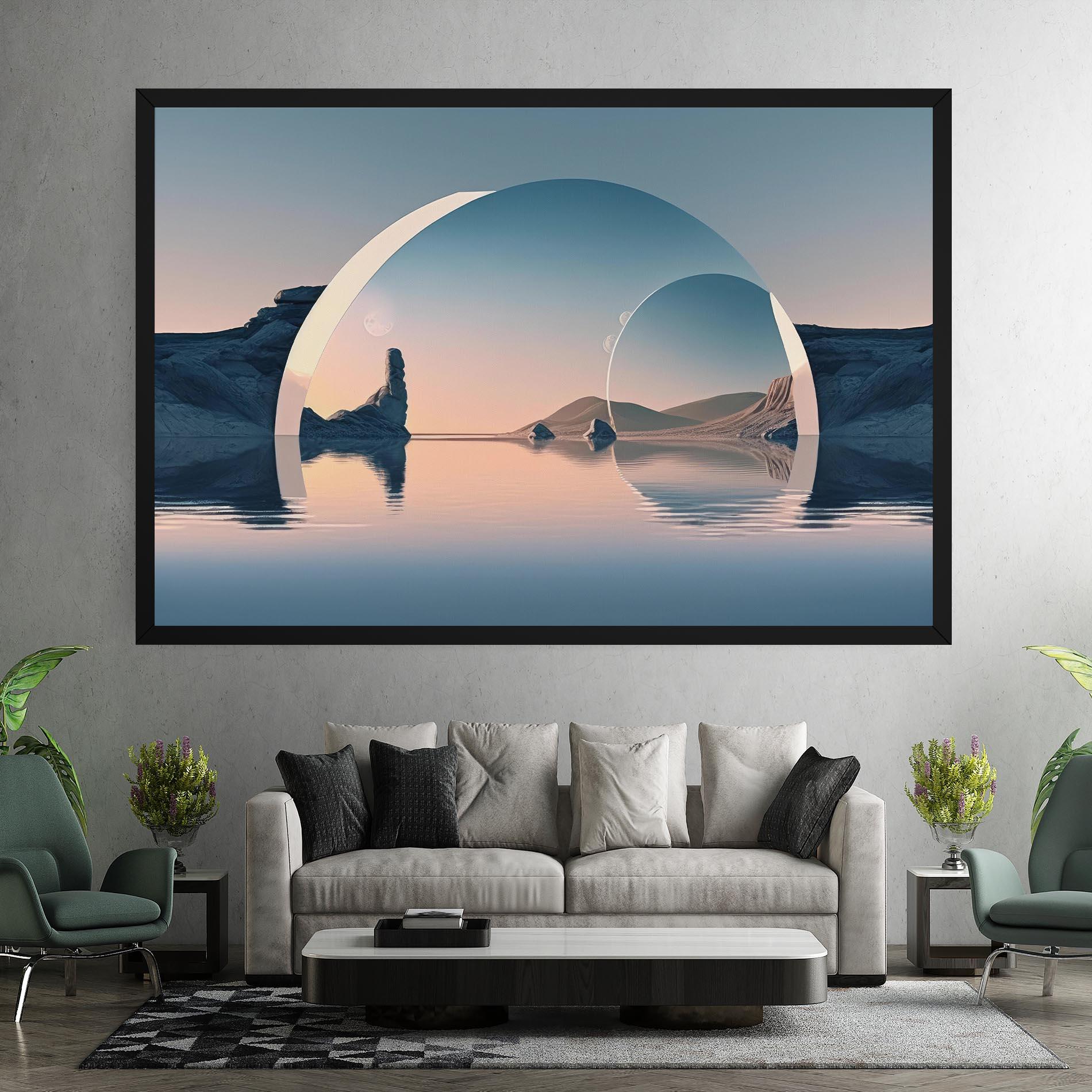 Vászonkép 3d Fantastic Elements mockup 7