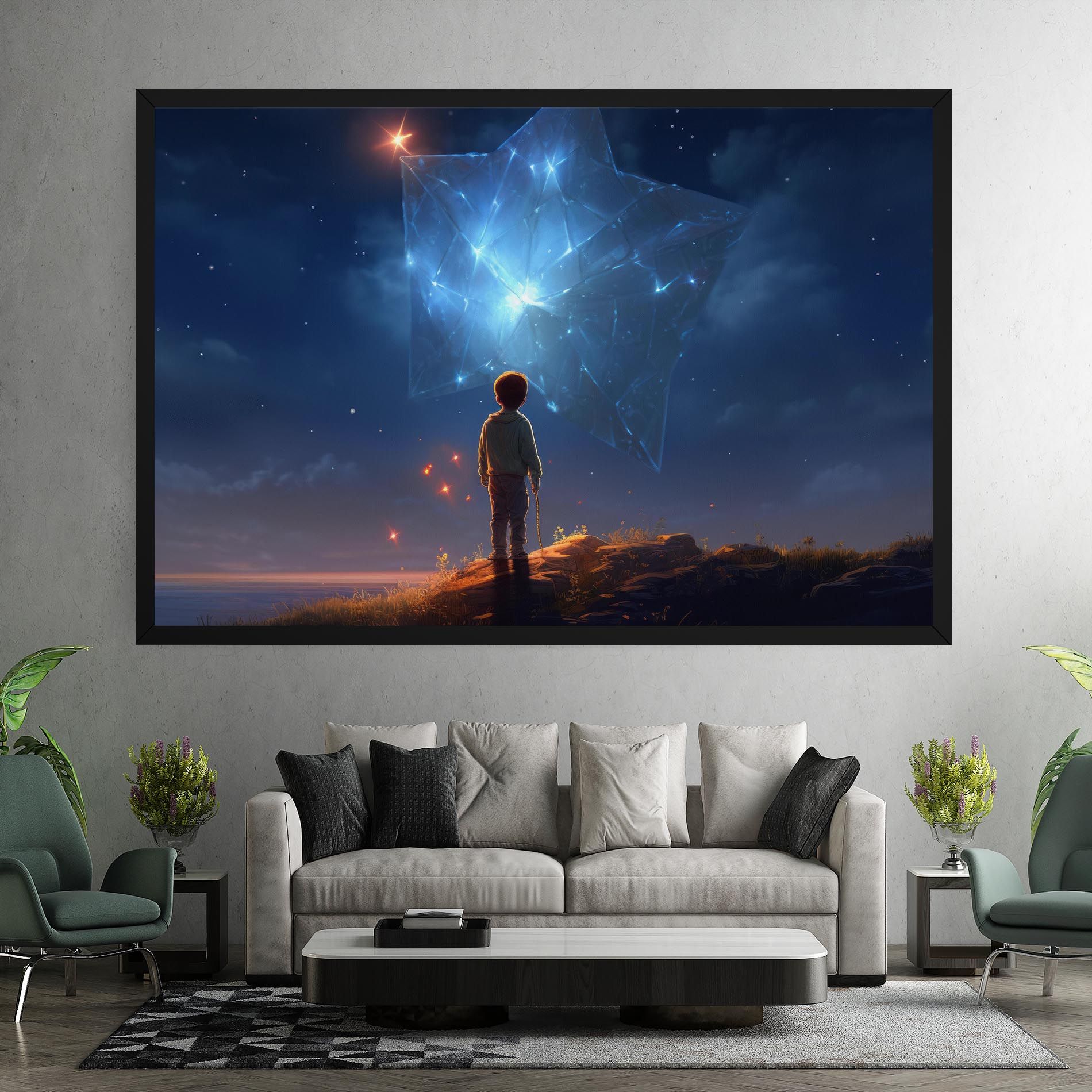 Blue Star Floating mockup 7