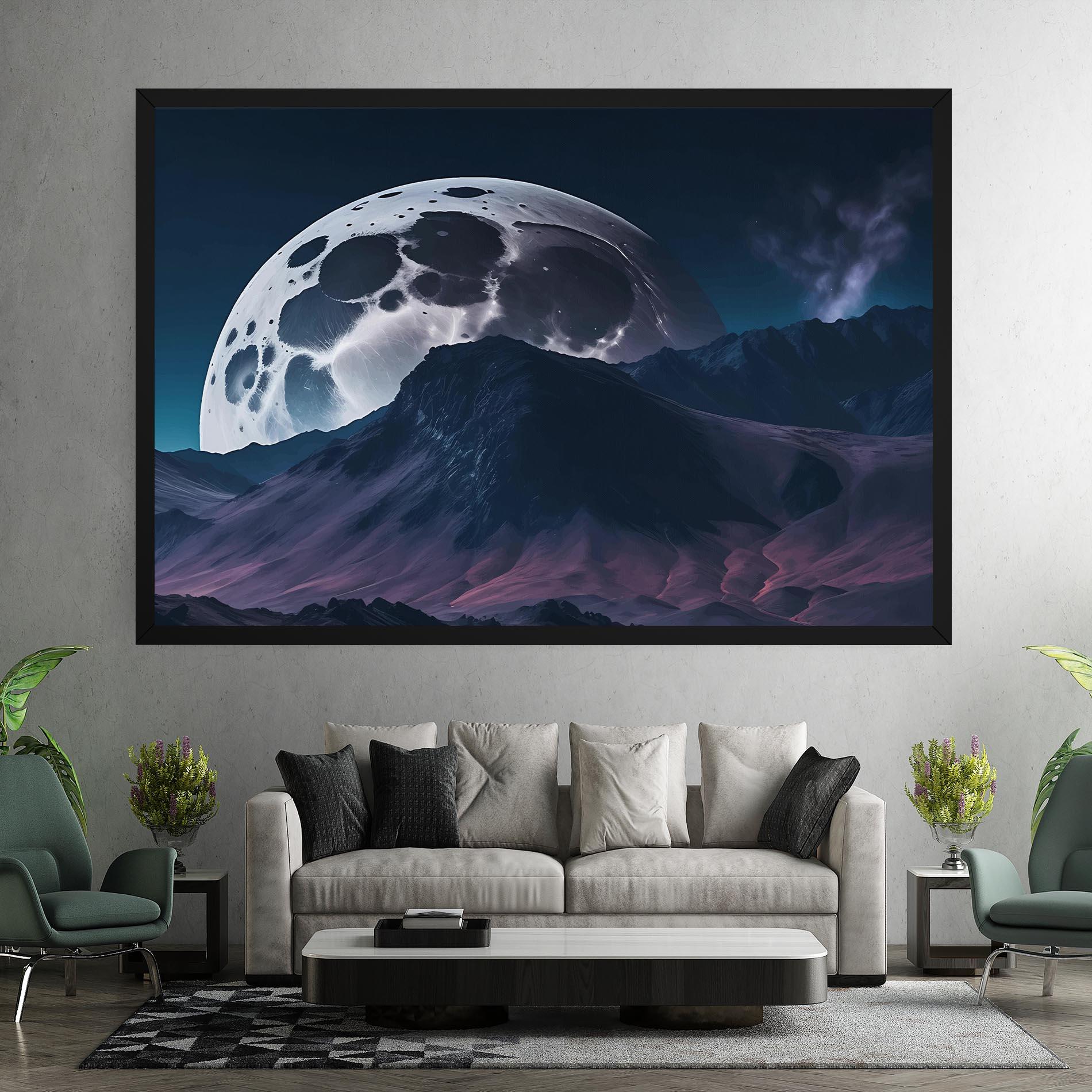 Vászonkép Full Moon Smoke mockup 7