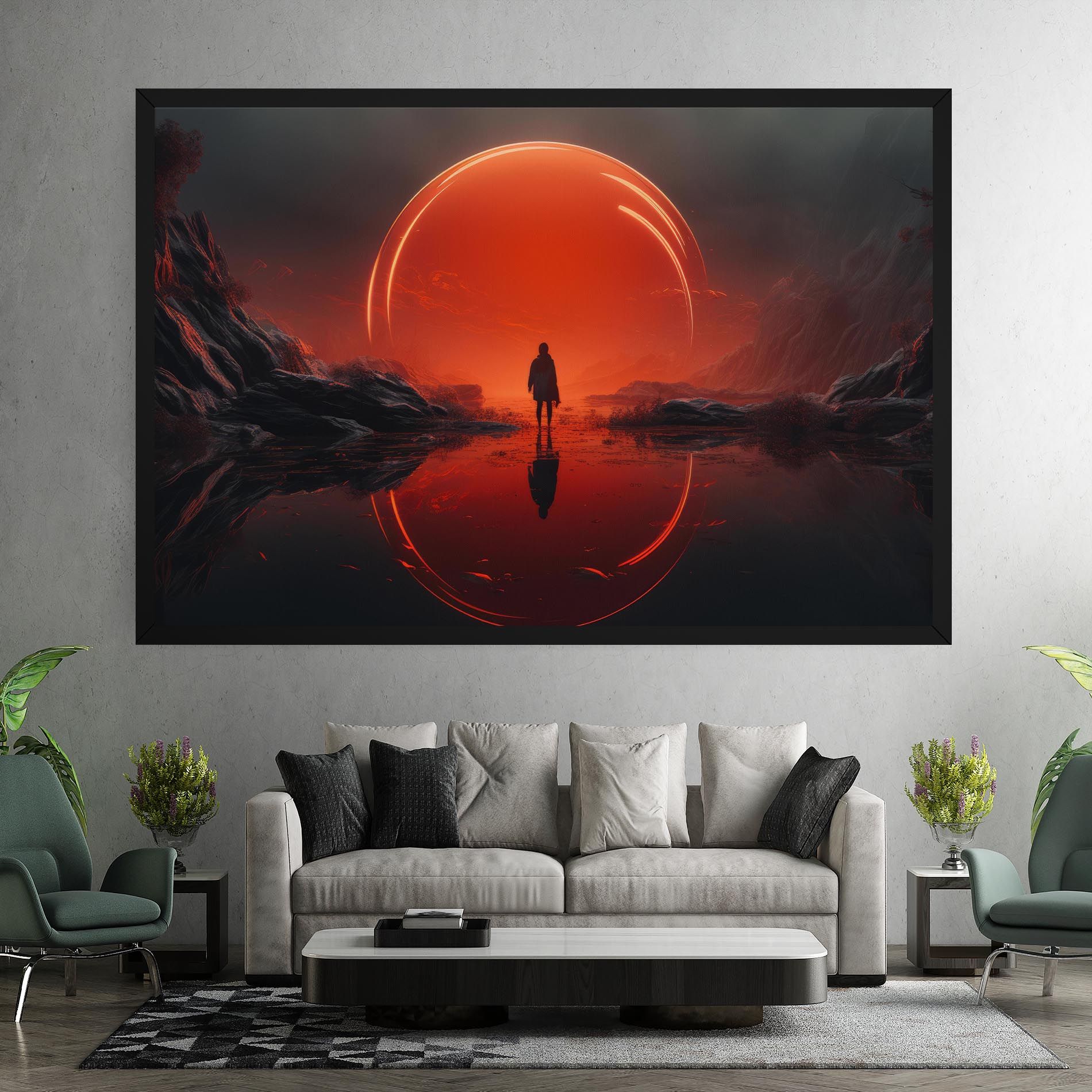 Man Orange Orb mockup 7