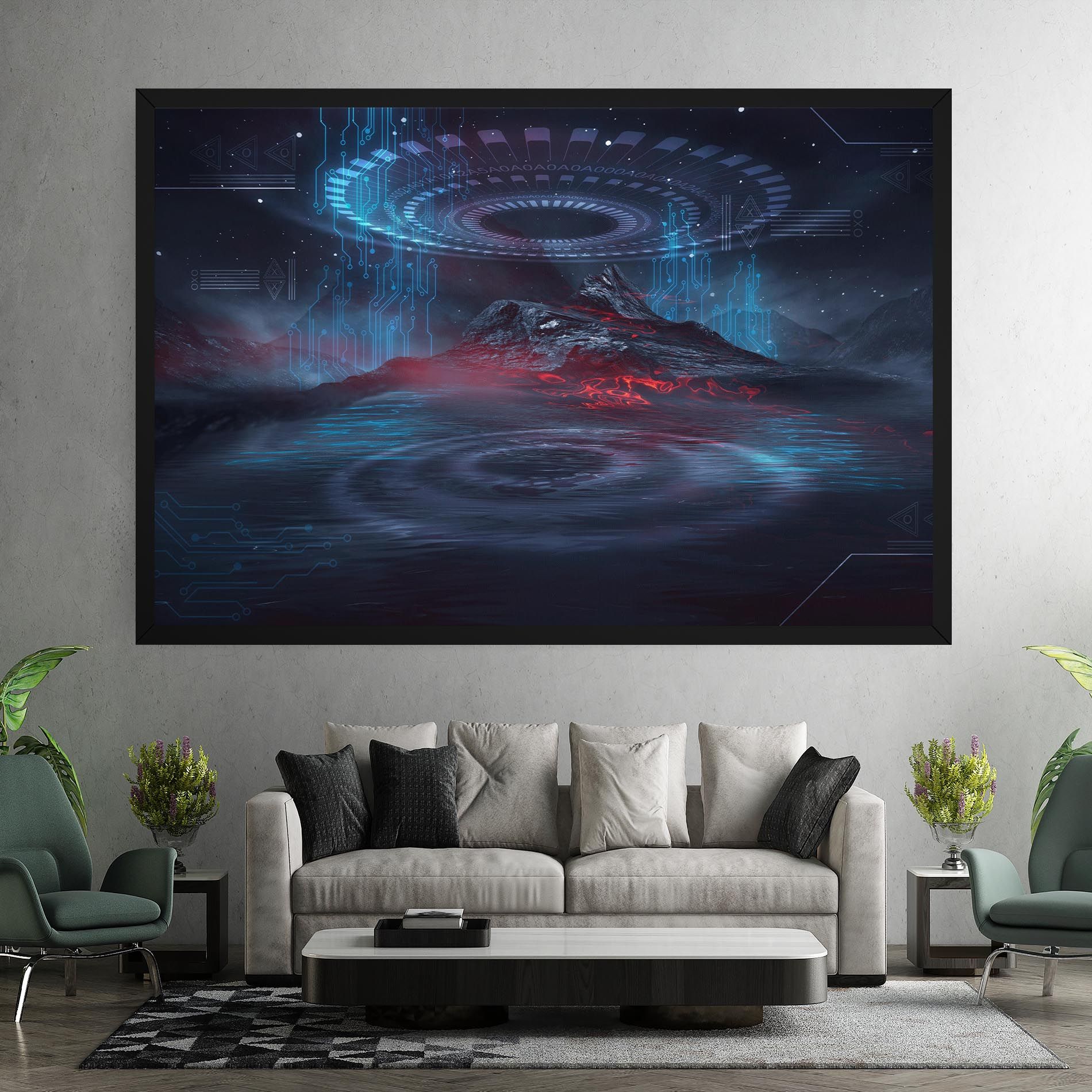 Neon Space Galaxy mockup 7