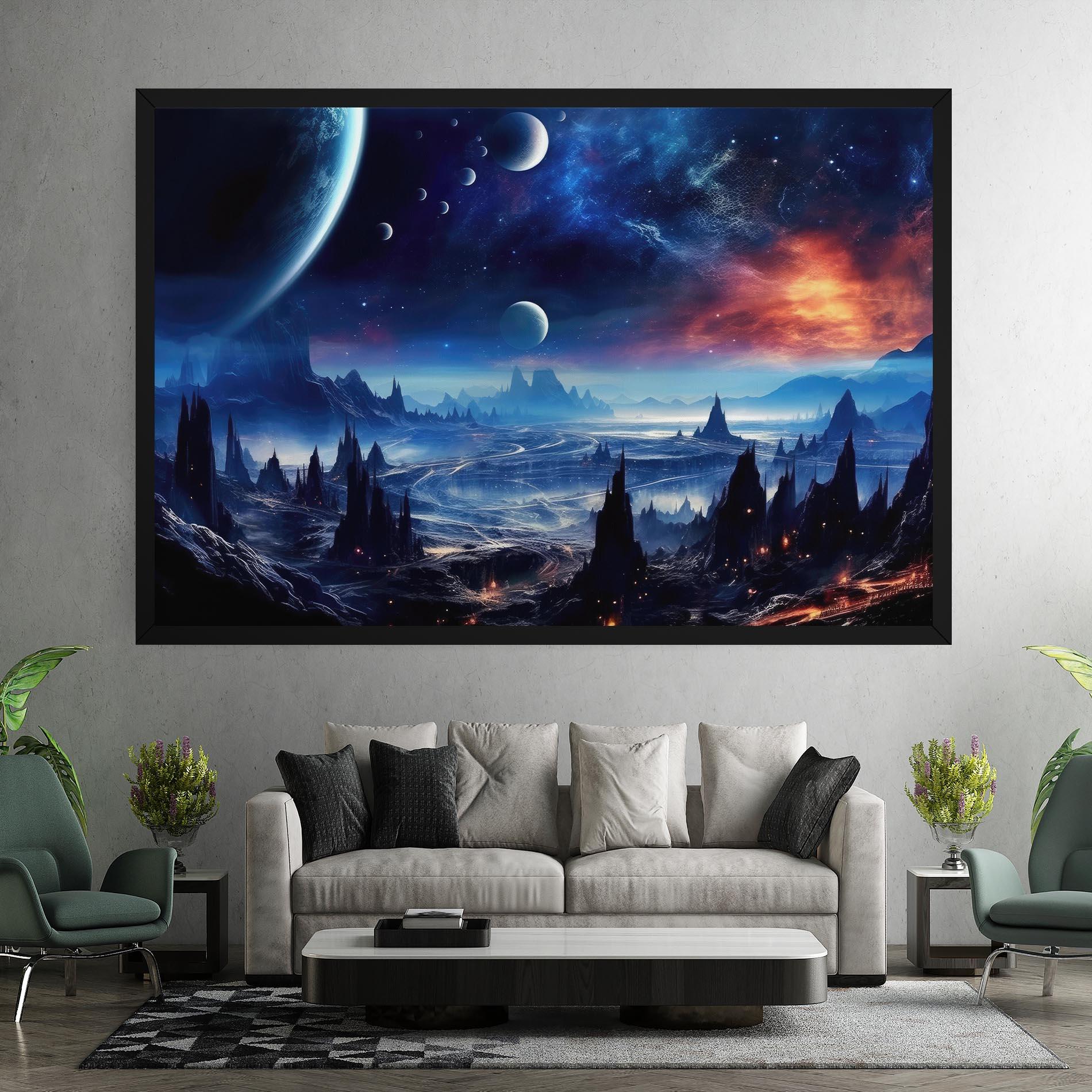 Vászonkép Planets And Stars mockup 7