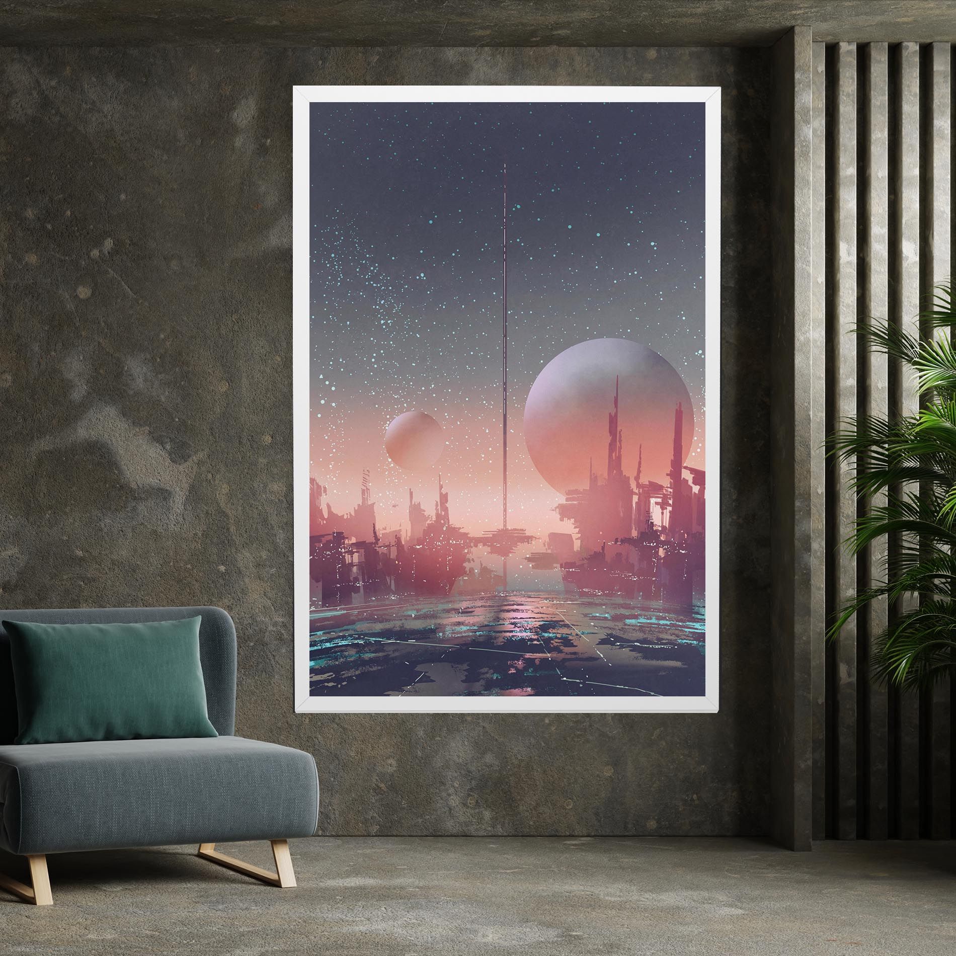 Futuristic Alien Buildings mockup 7