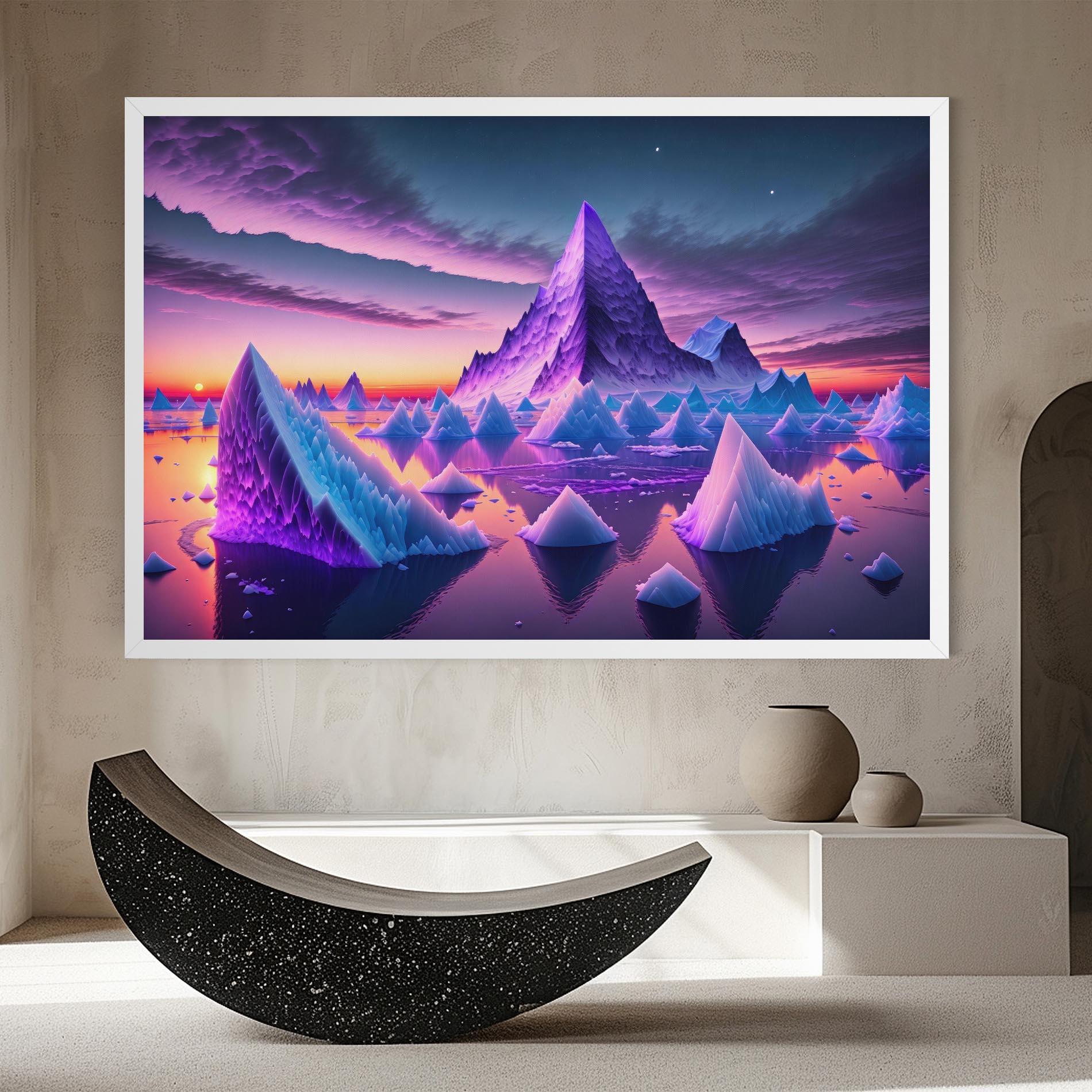 Vászonkép Floating Iceberg mockup 8