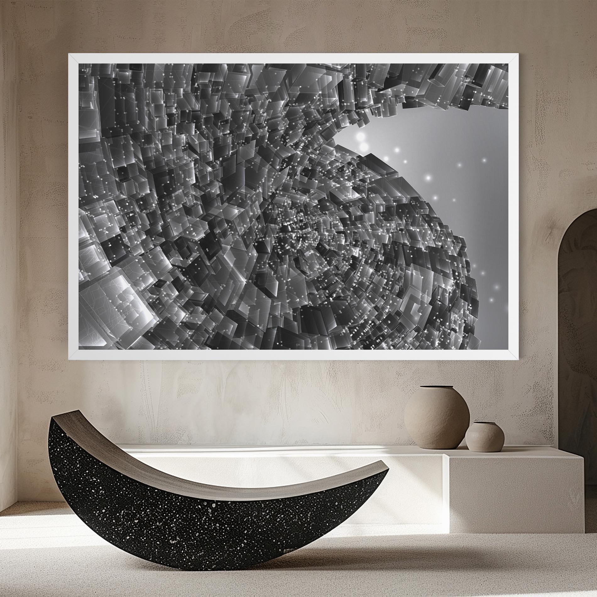 Vászonkép Grey Shape View mockup 8