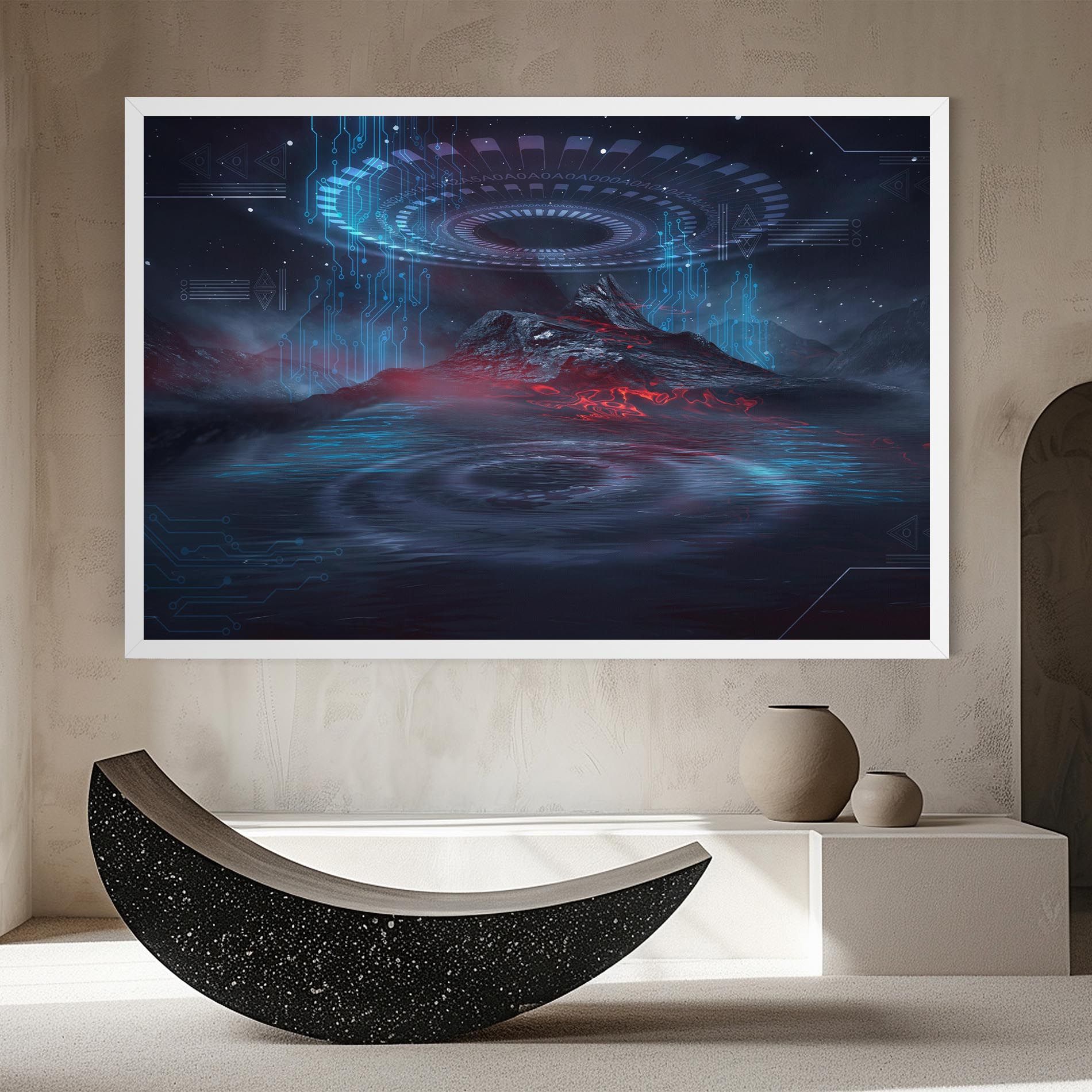 Neon Space Galaxy mockup 8
