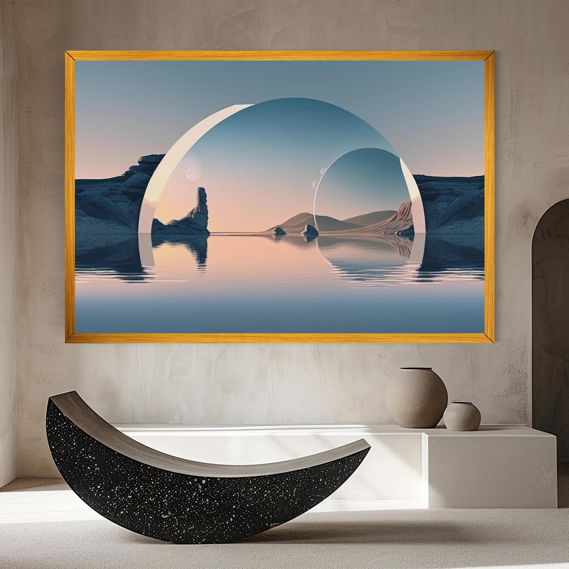 Vászonkép 3d Fantastic Elements mockup 8