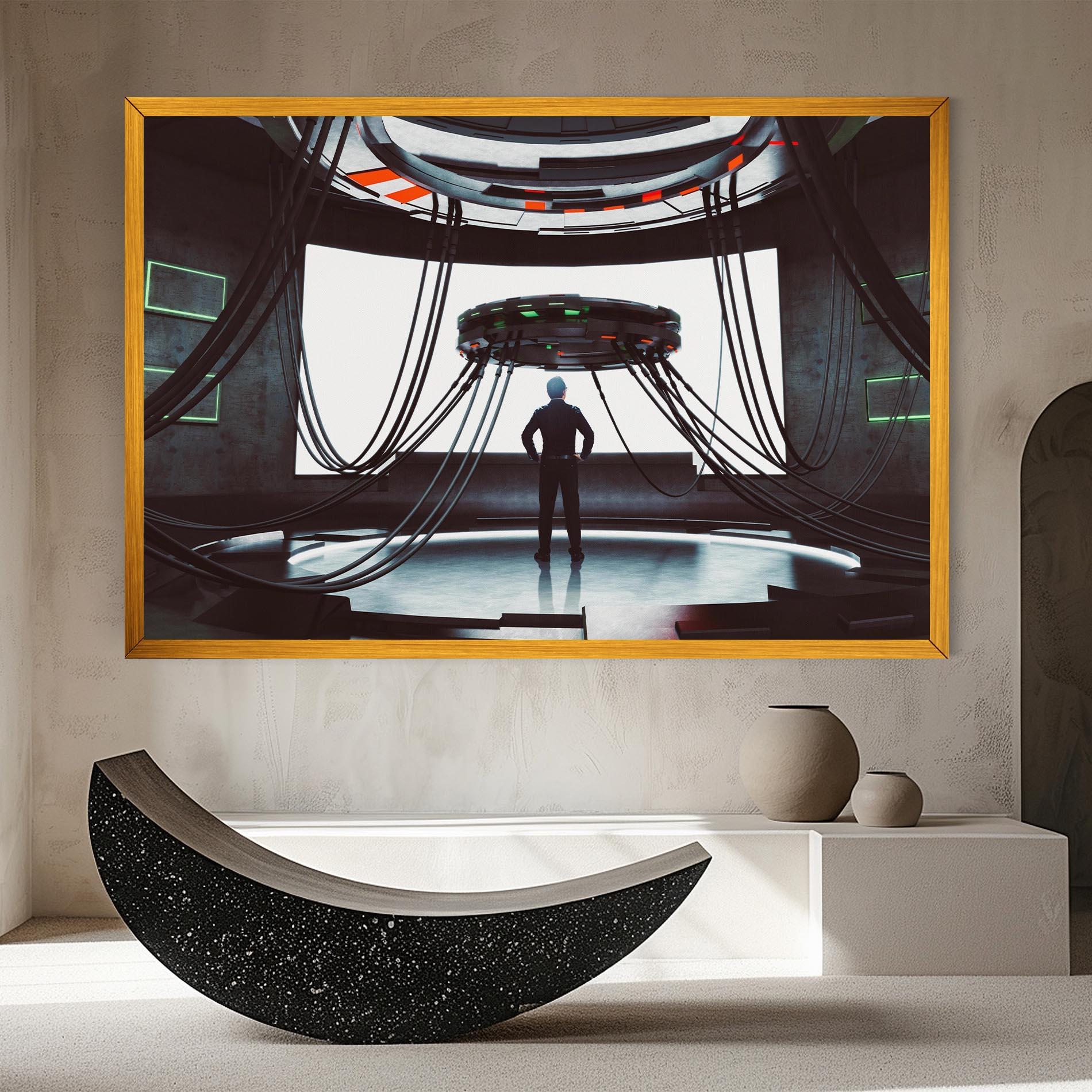 Vászonkép Cyber Chronicle mockup 8