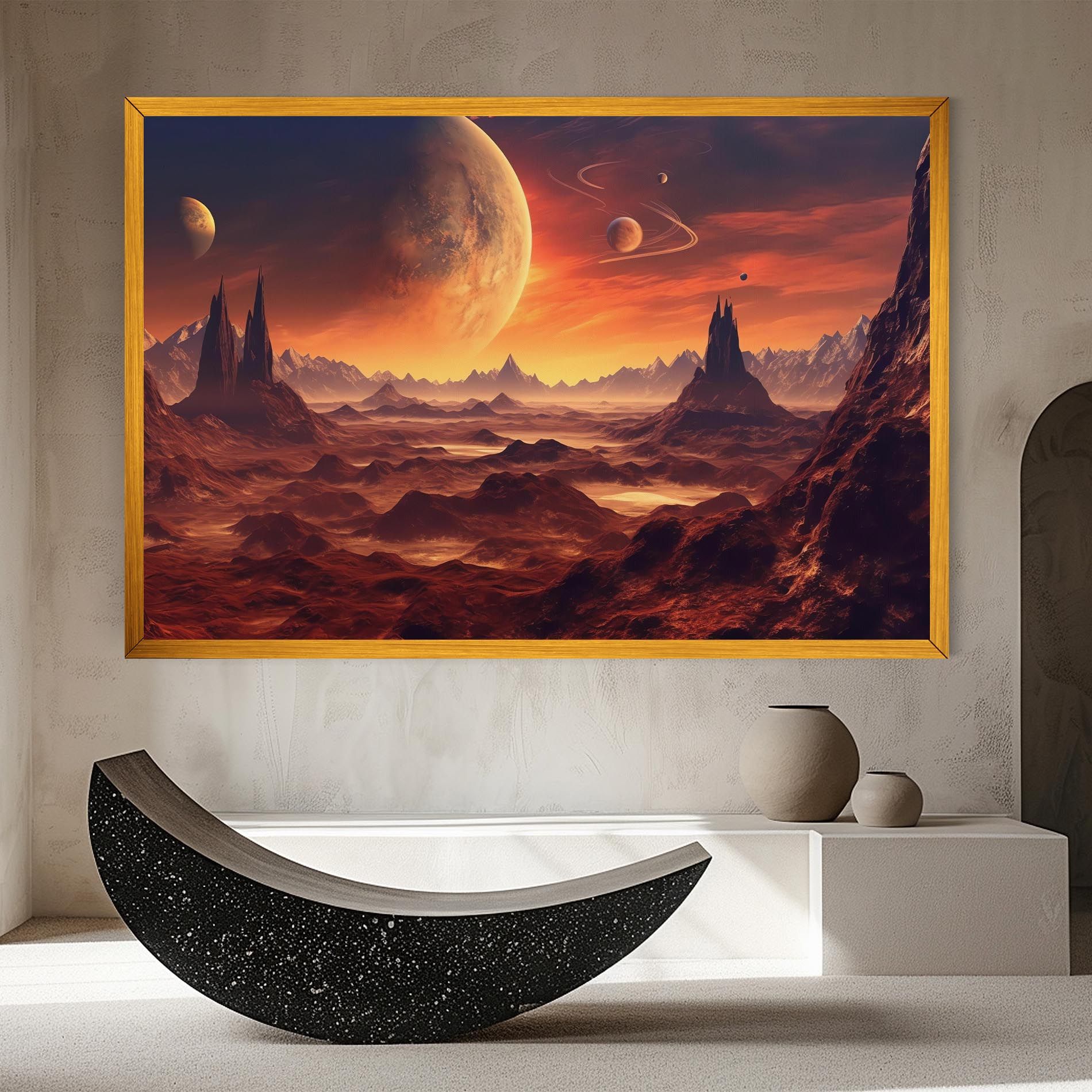 Fiery Orange Sunset mockup 8