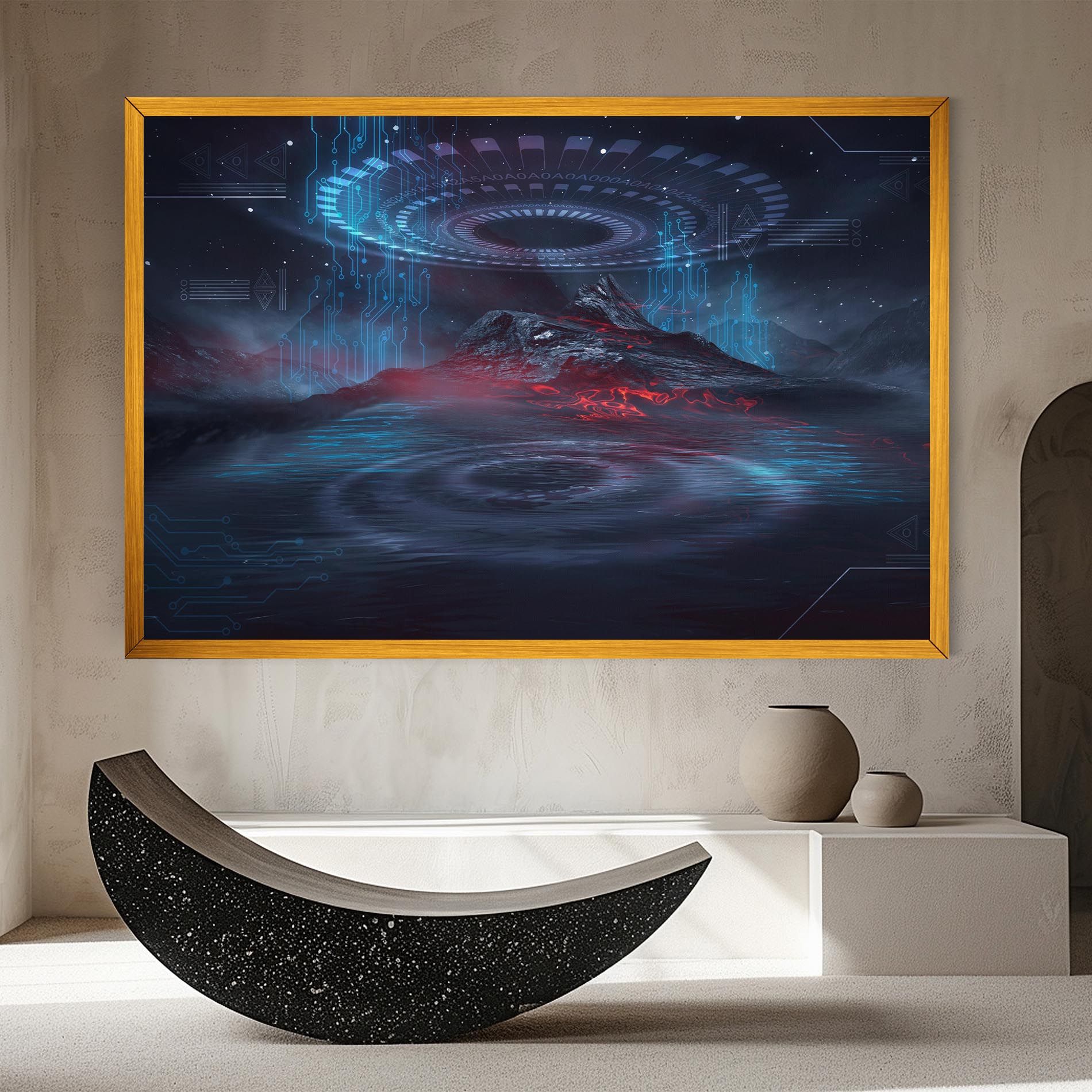 Neon Space Galaxy mockup 8