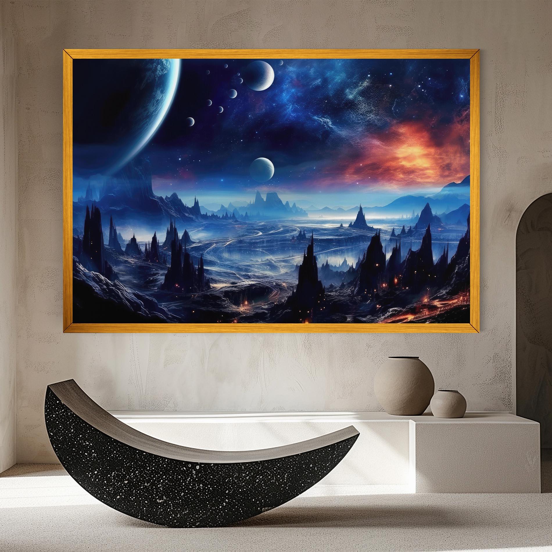 Vászonkép Planets And Stars mockup 8