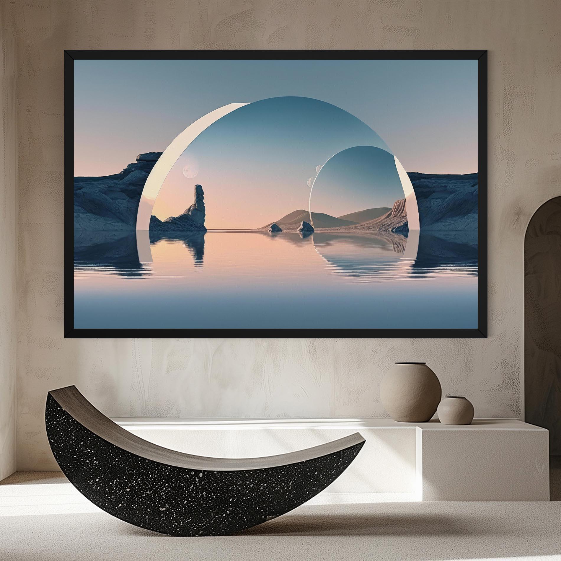 Vászonkép 3d Fantastic Elements mockup 8