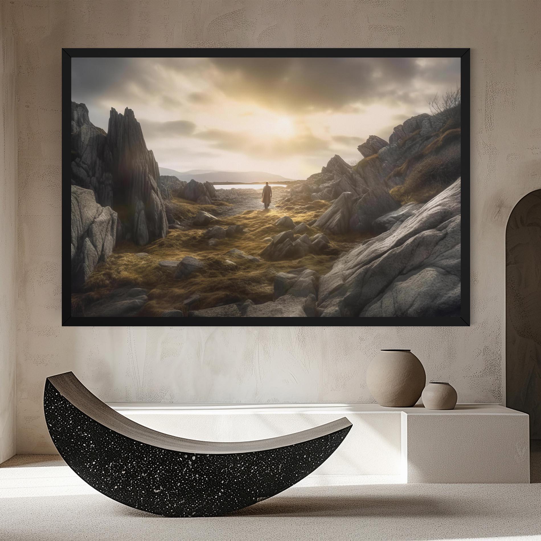 Vászonkép Rocky Area Man mockup 8