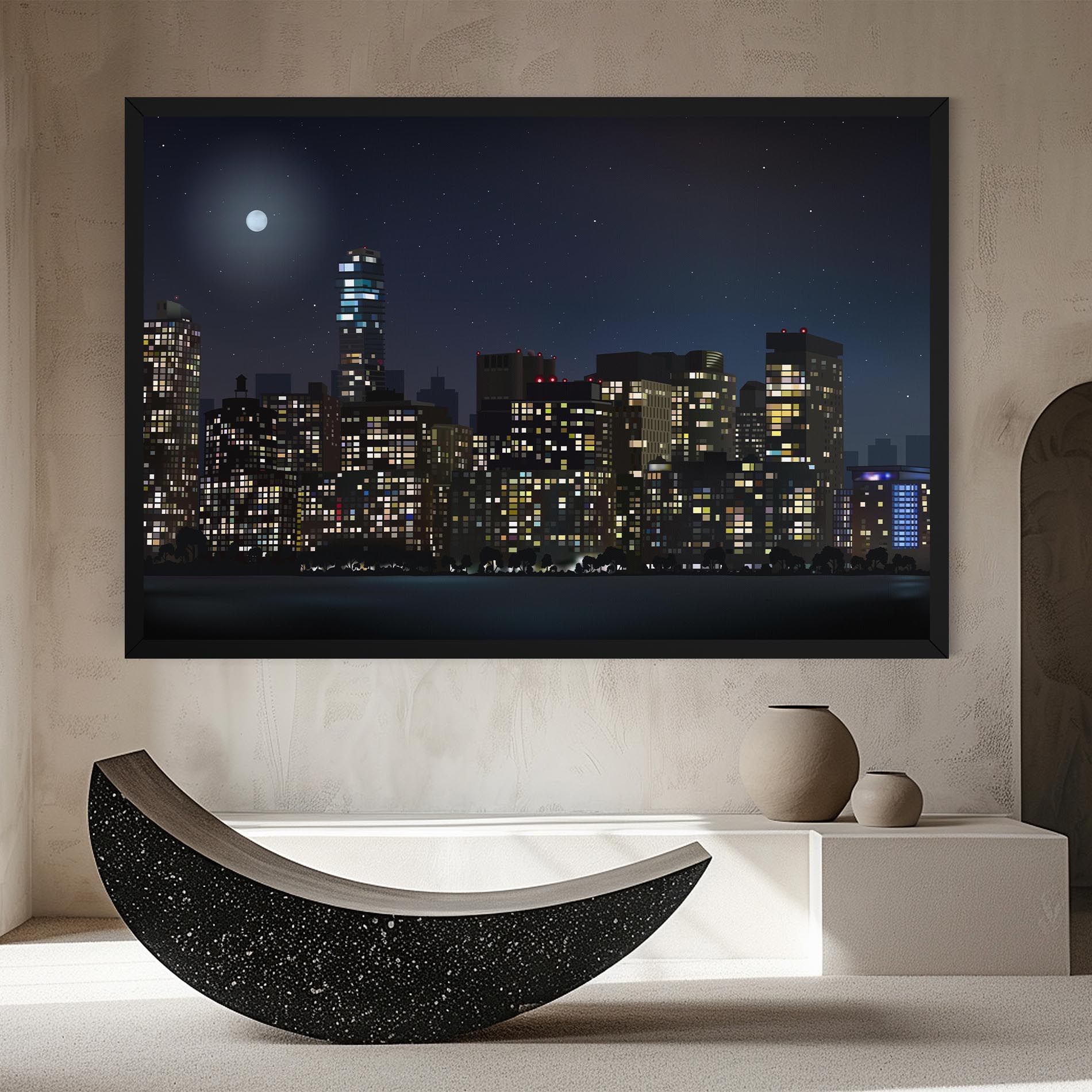 Urban City Night mockup 8