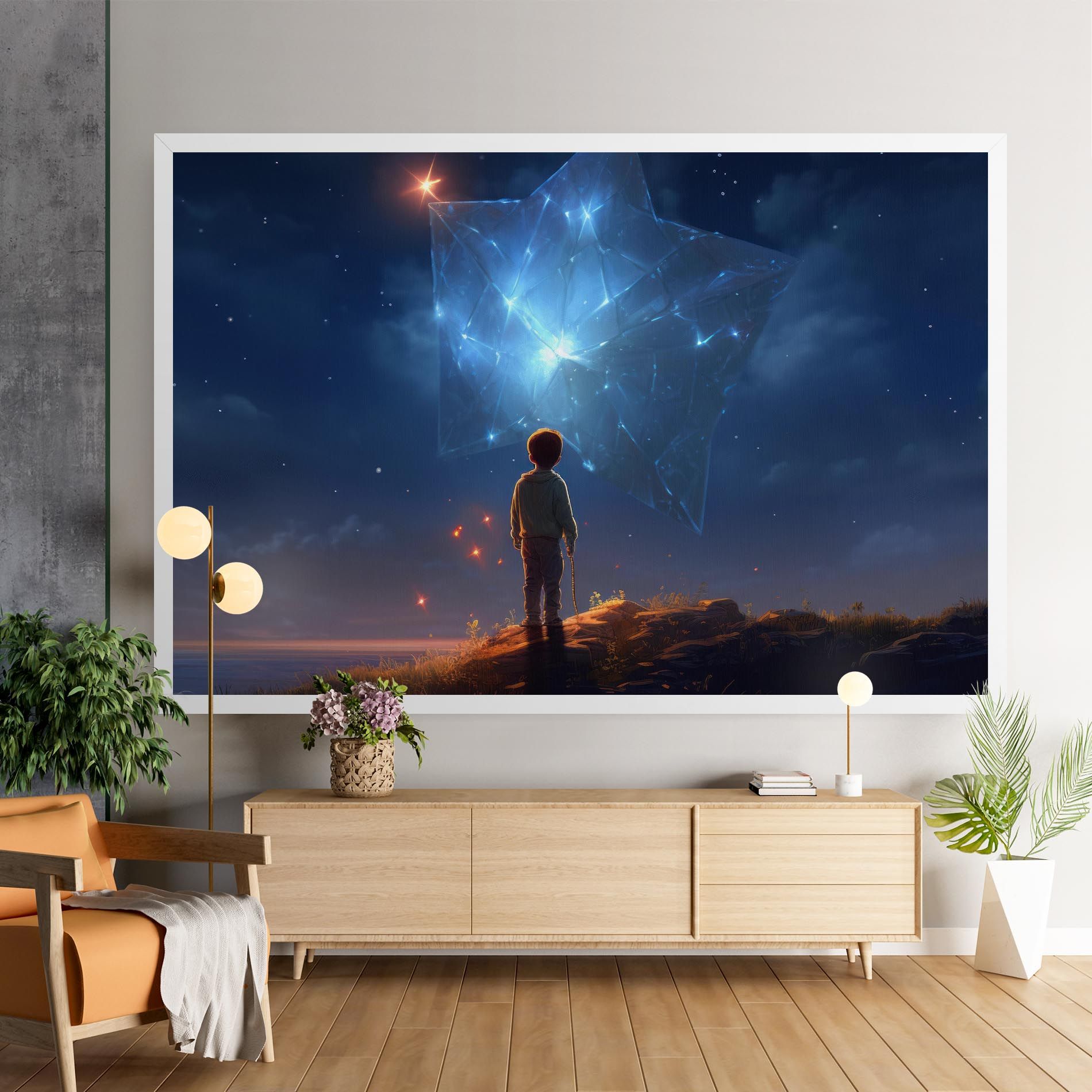 Blue Star Floating mockup 9