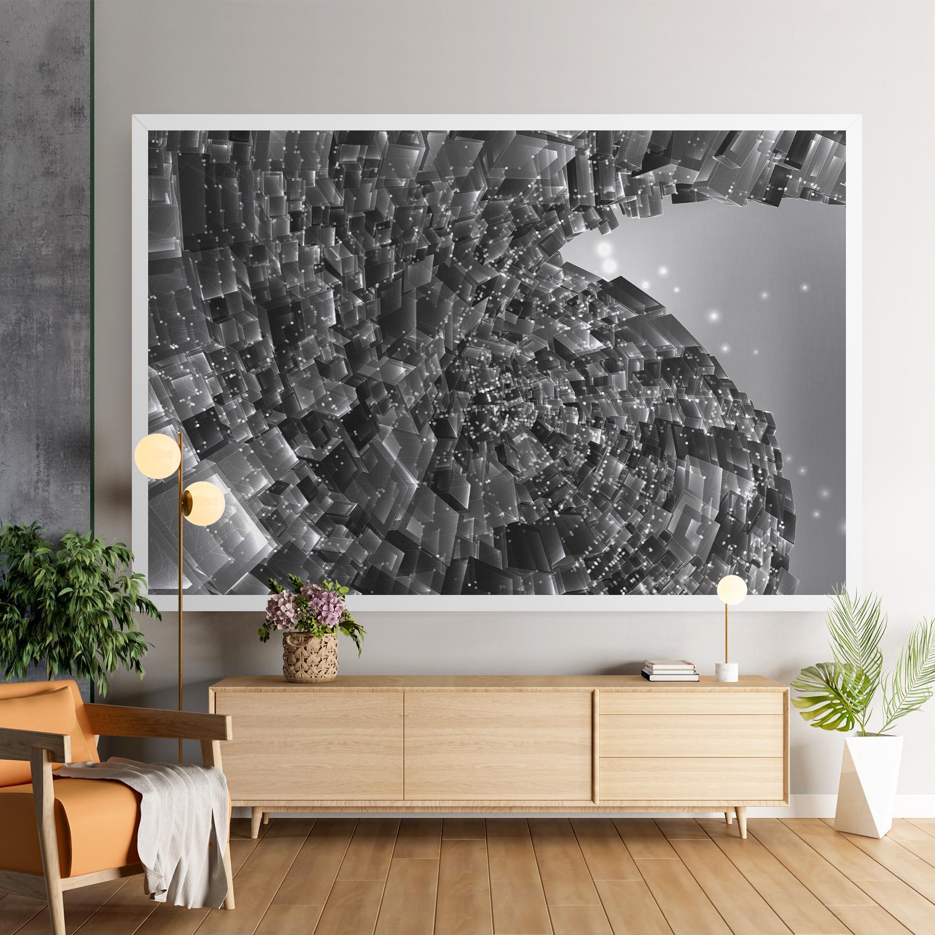 Vászonkép Grey Shape View mockup 9