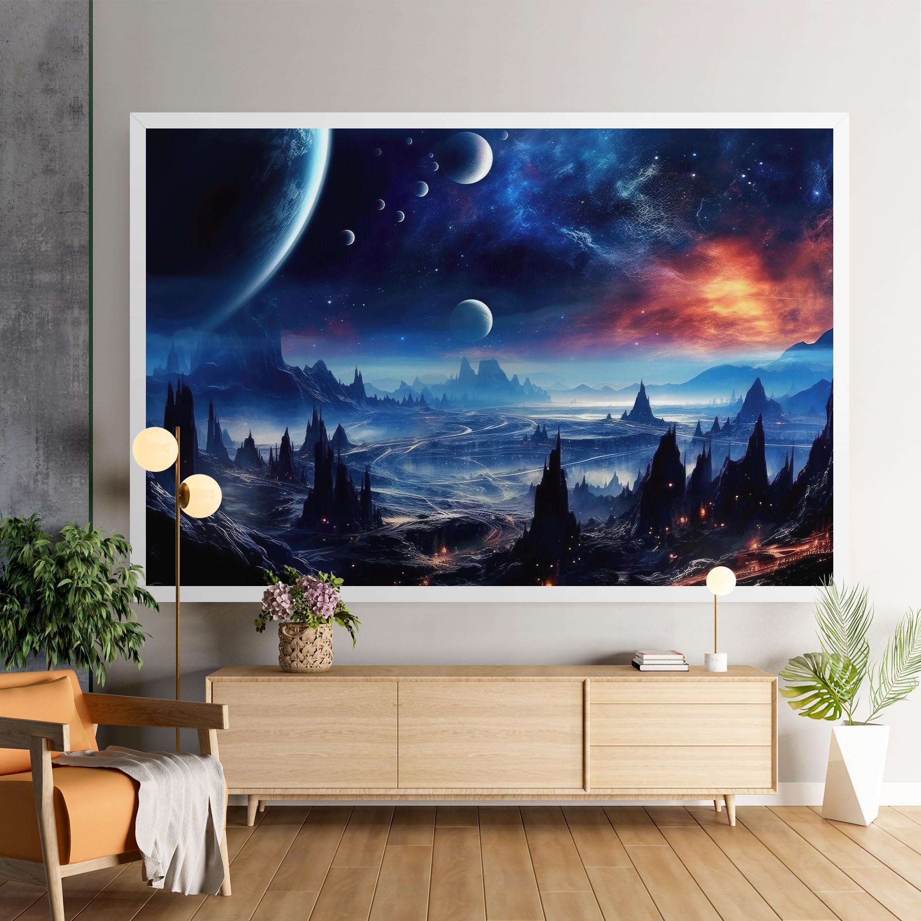Vászonkép Planets And Stars mockup 9