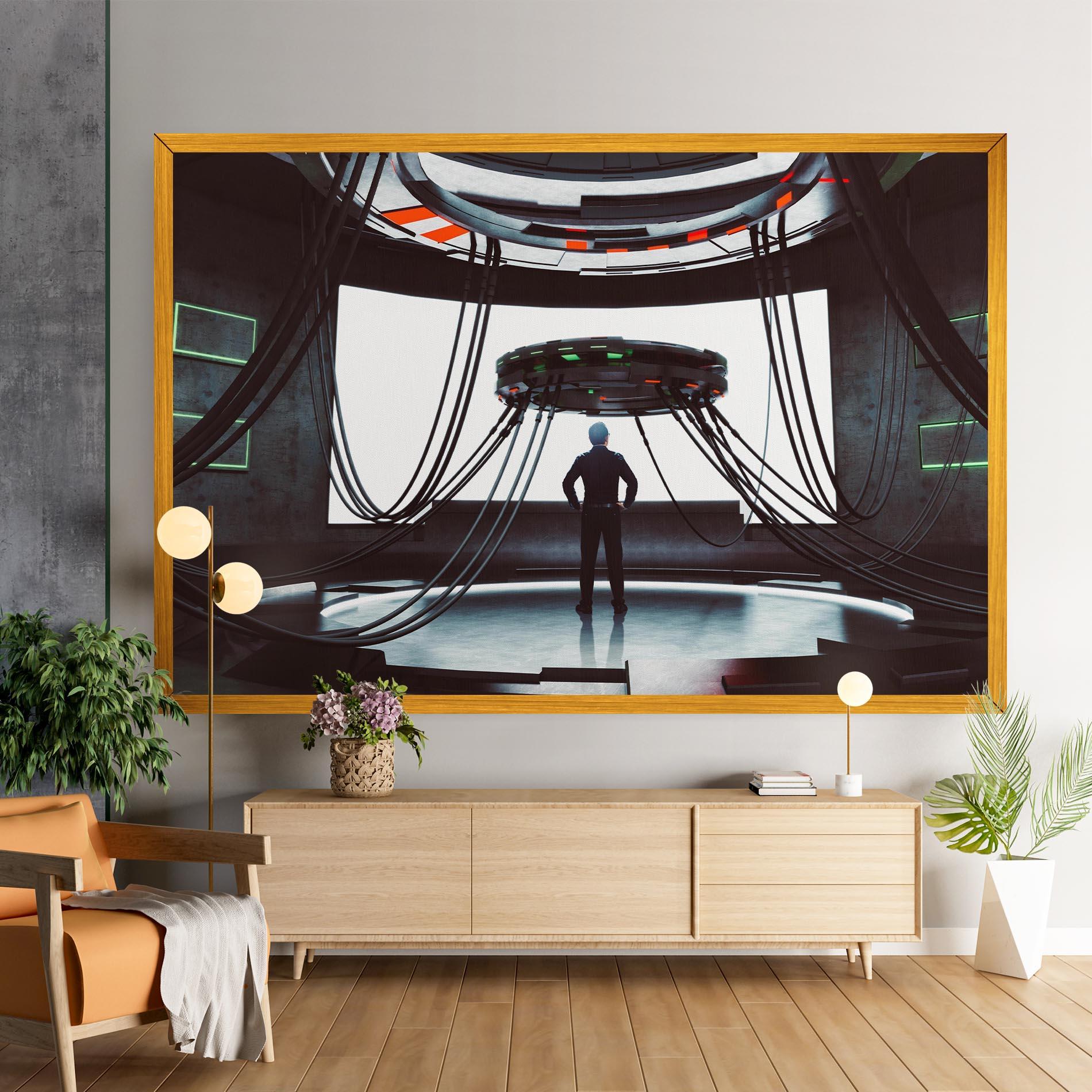 Vászonkép Cyber Chronicle mockup 9