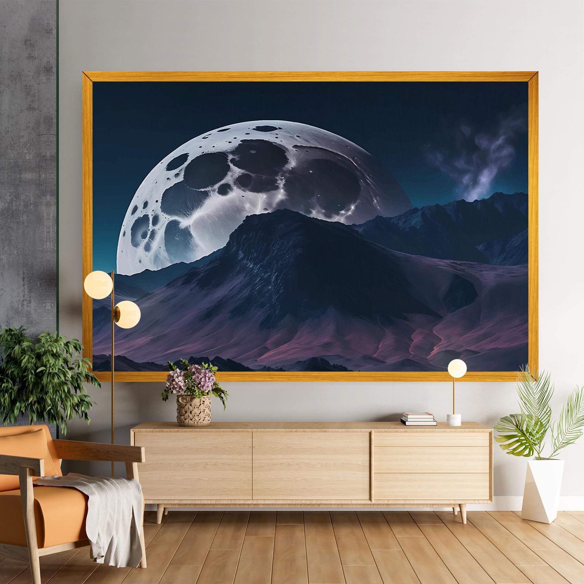 Vászonkép Full Moon Smoke mockup 9