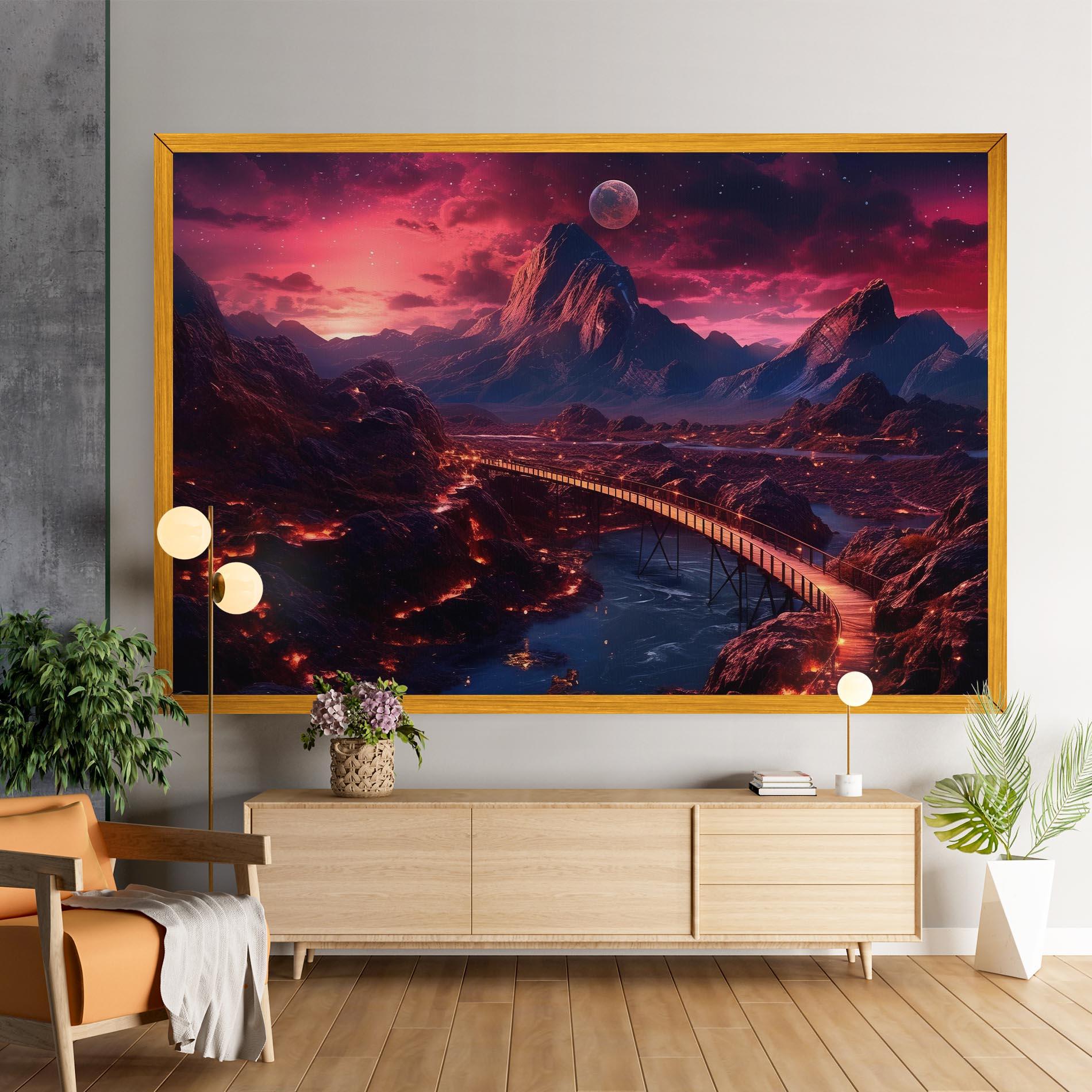 Vászonkép Interstellar Journey mockup 9