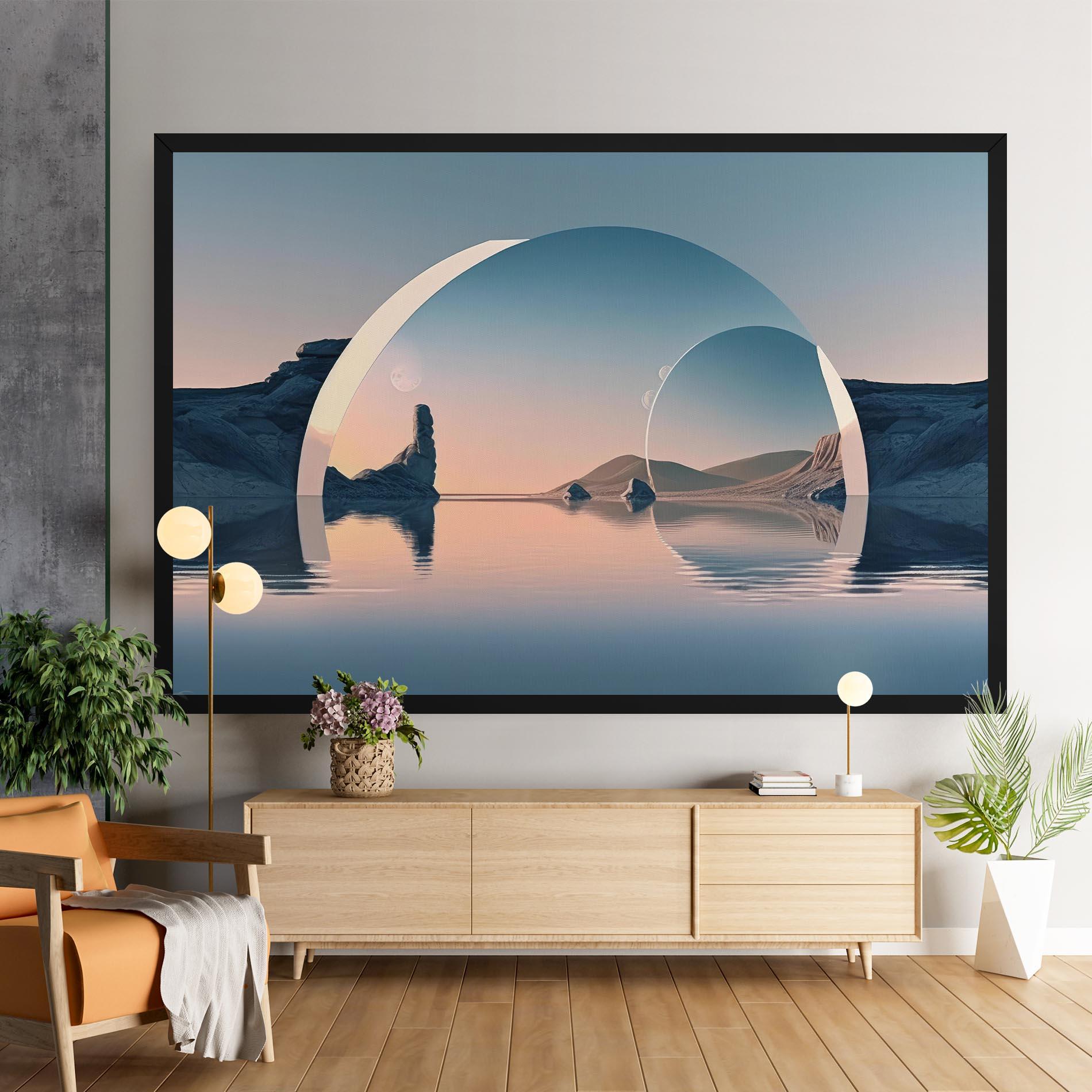 Vászonkép 3d Fantastic Elements mockup 9