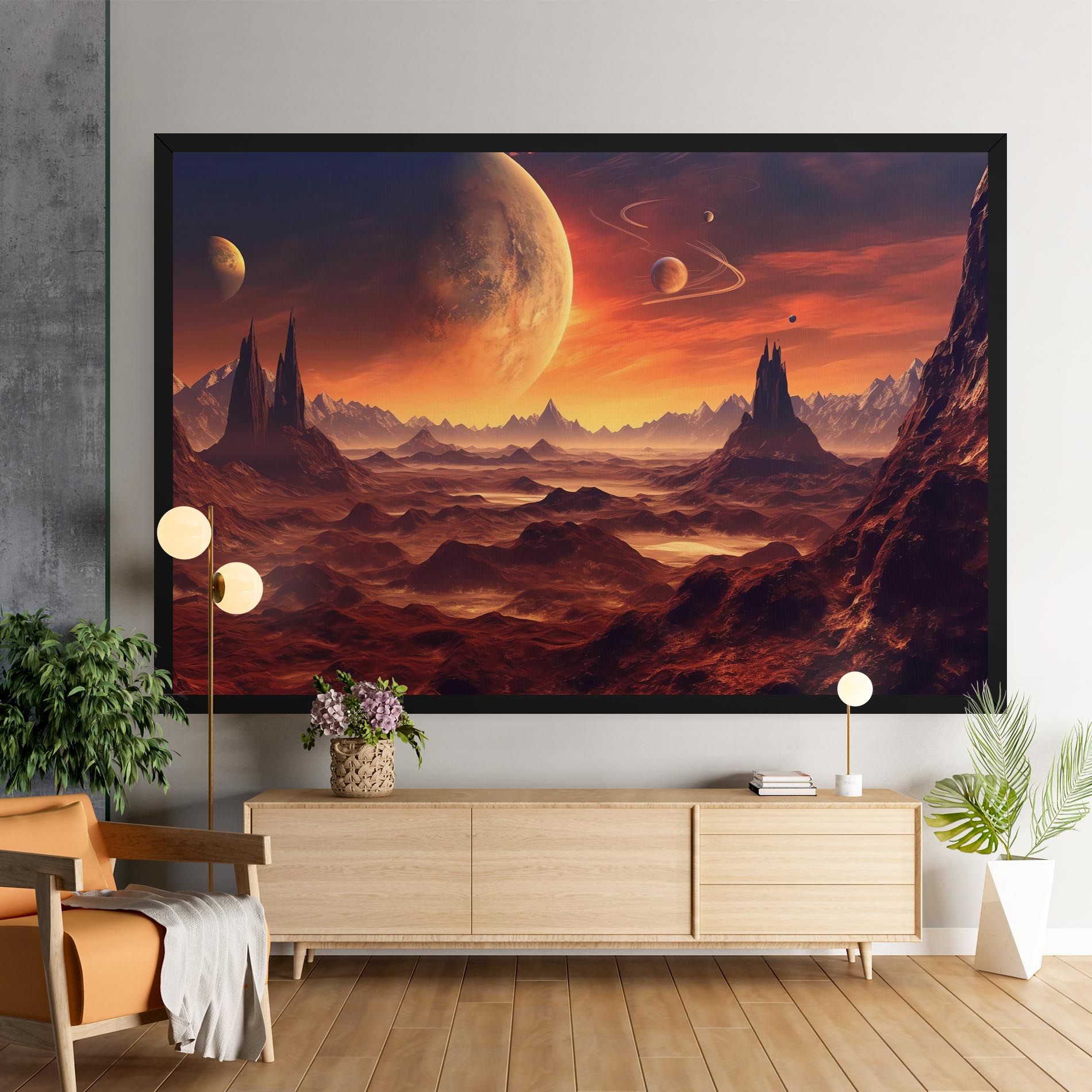 Fiery Orange Sunset mockup 9