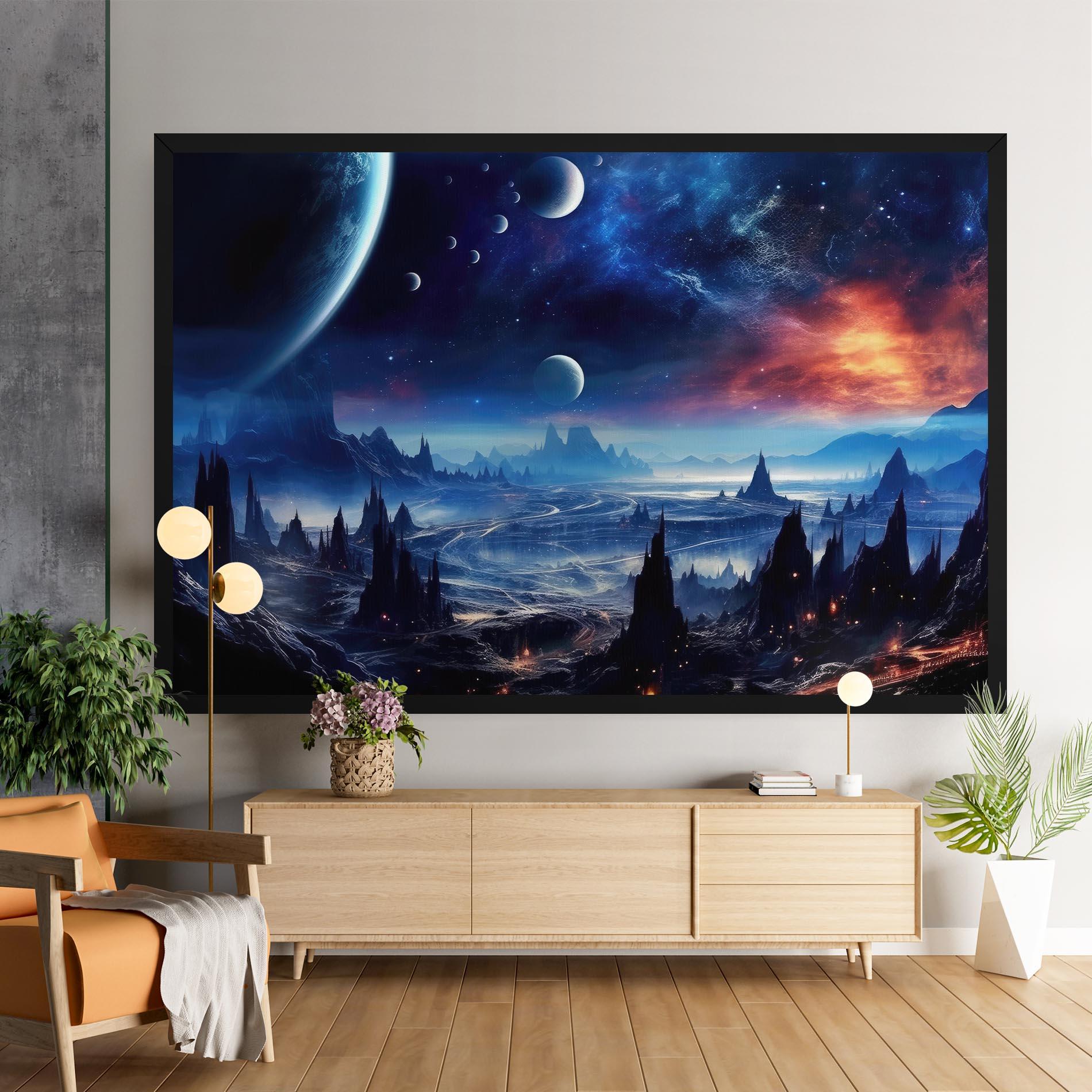 Vászonkép Planets And Stars mockup 9