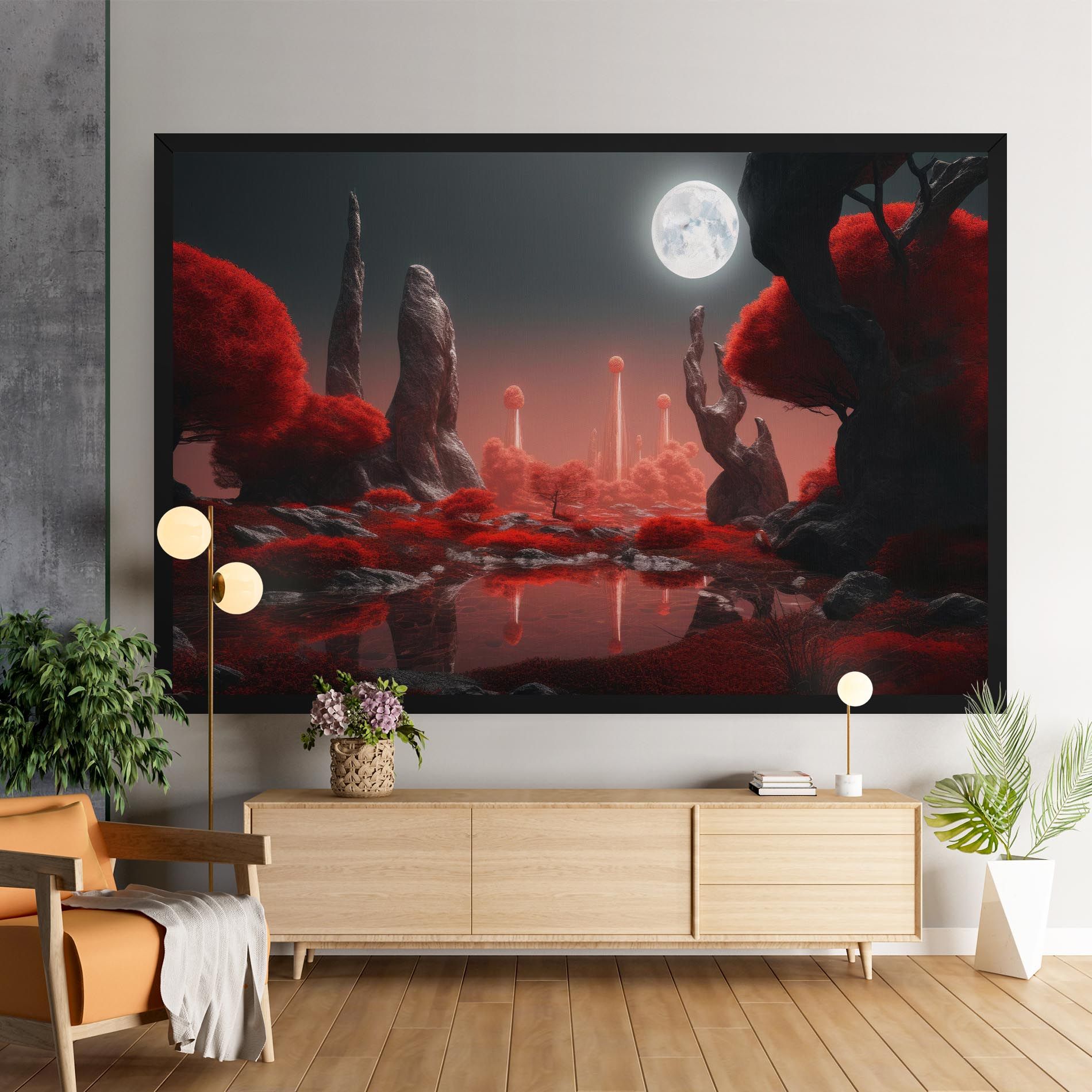 Red Alien Trees mockup 9