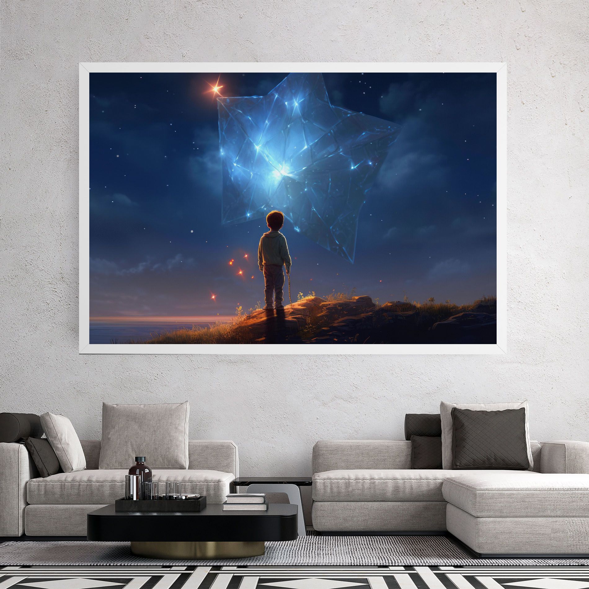 Blue Star Floating mockup 2