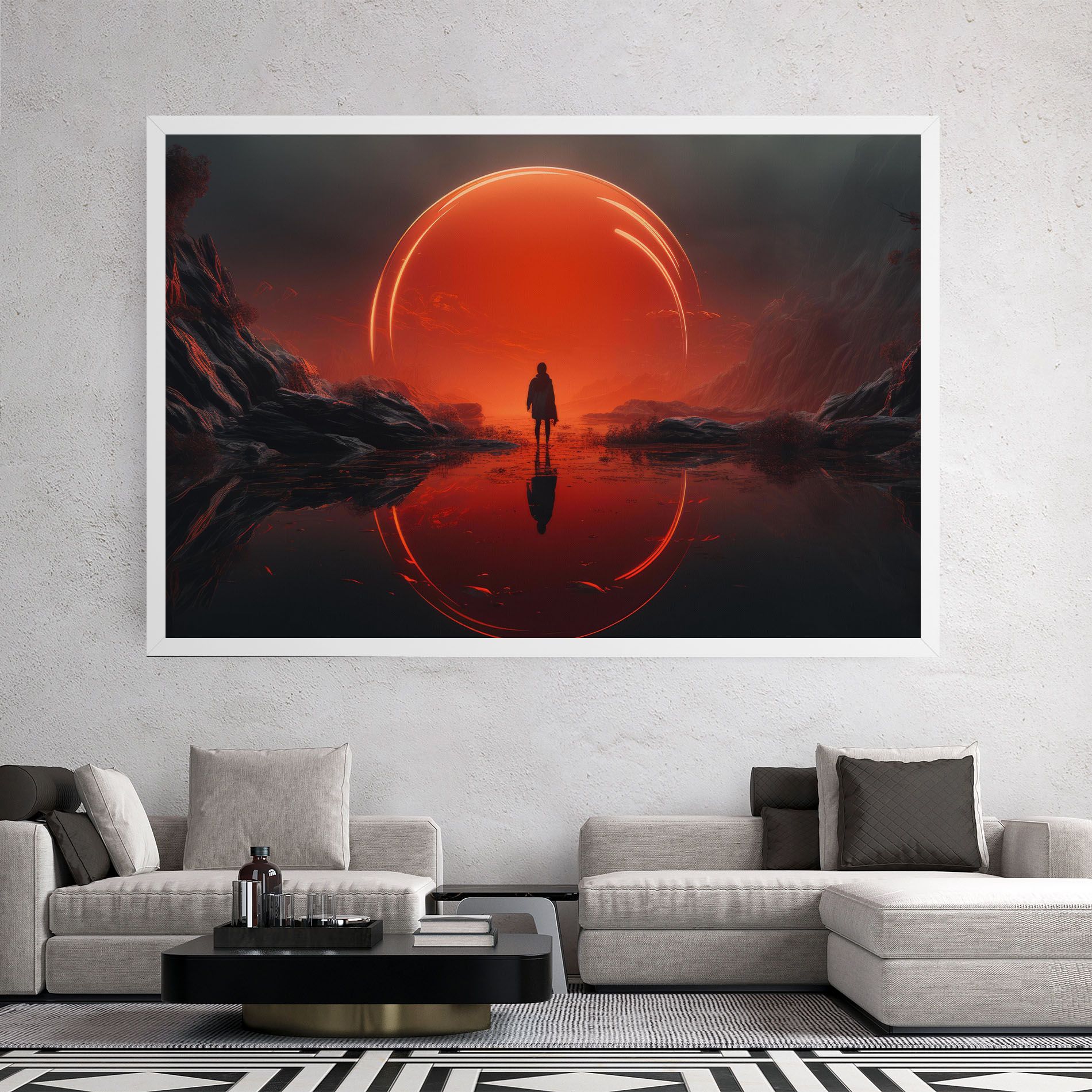 Man Orange Orb mockup 2