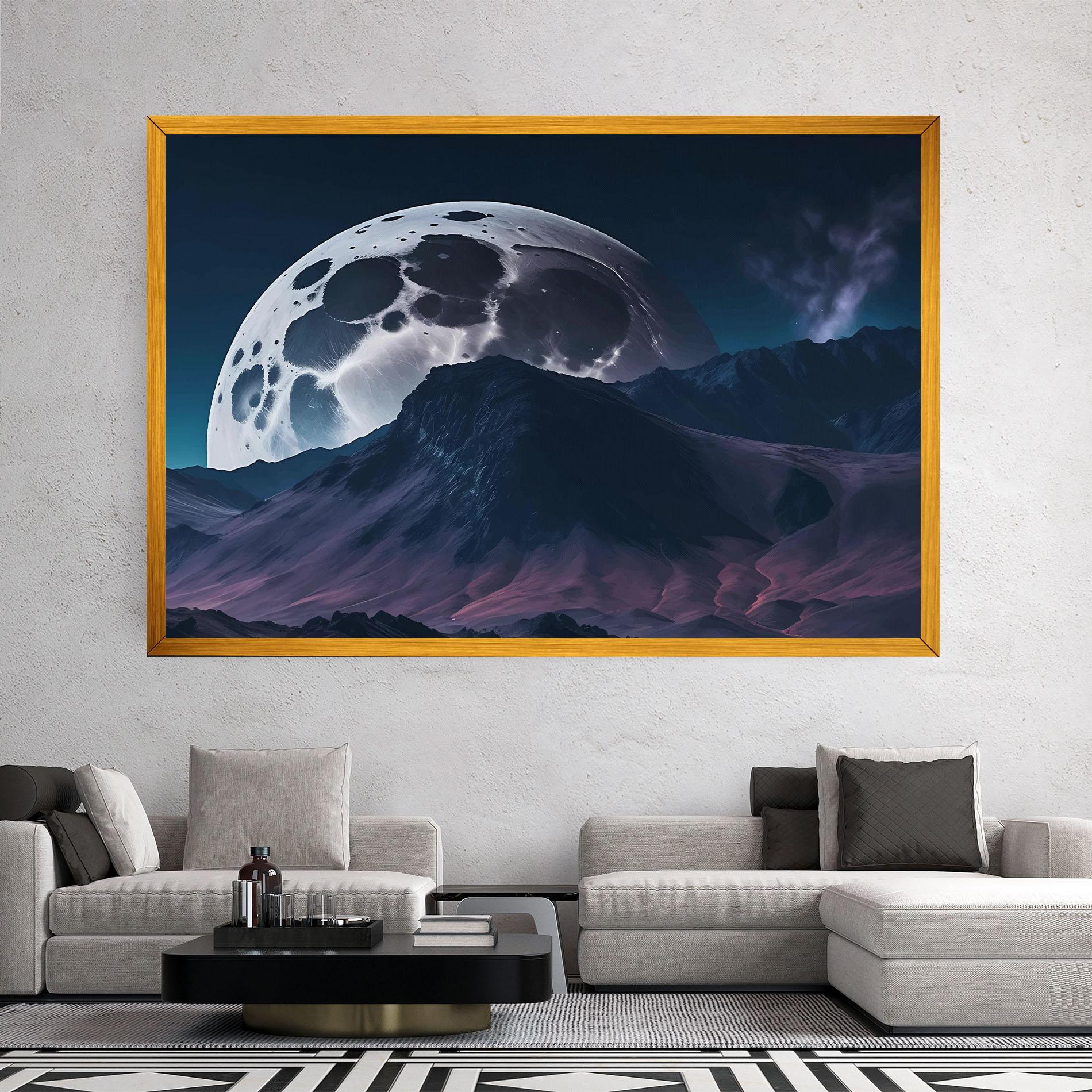 Vászonkép Full Moon Smoke mockup 2