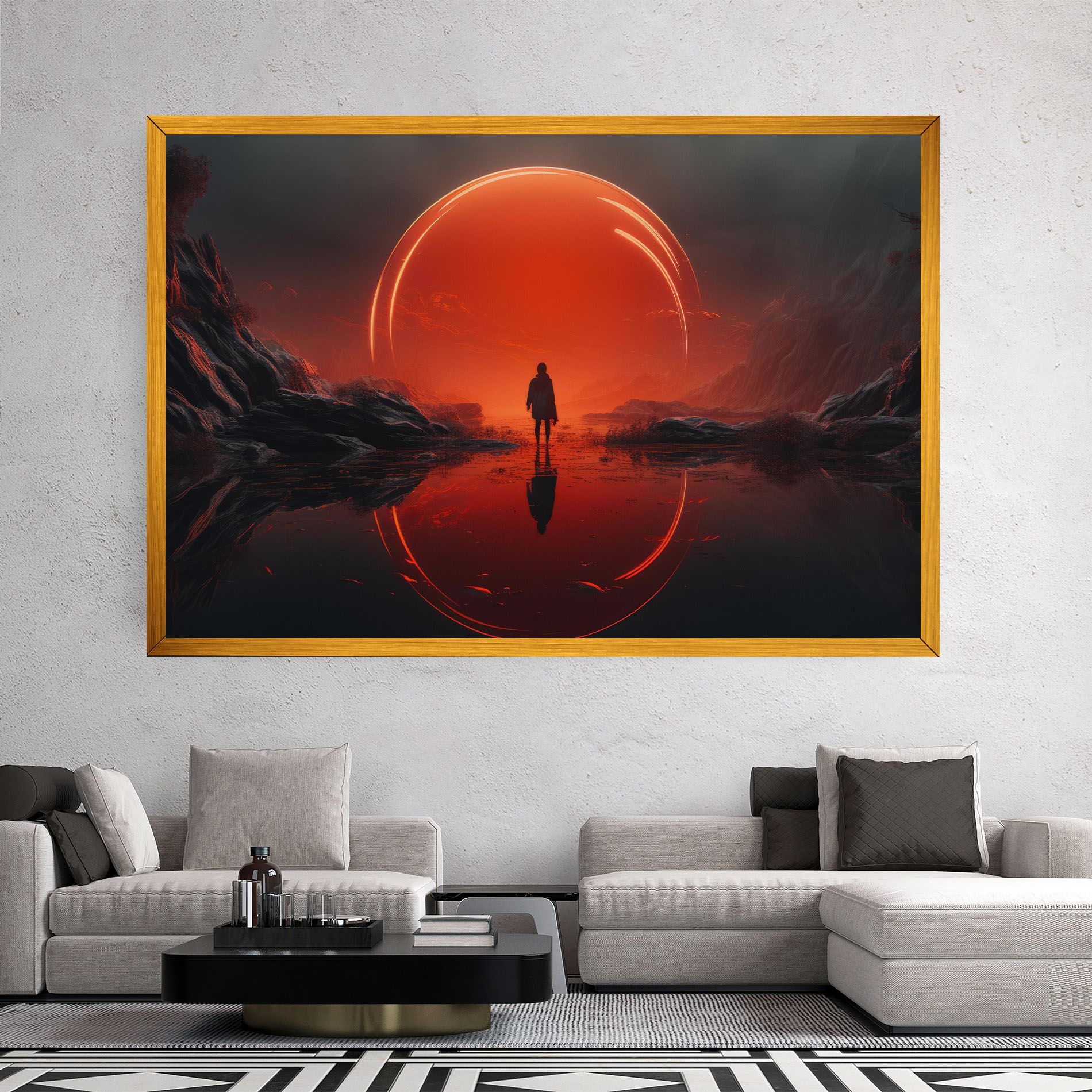 Man Orange Orb mockup 2