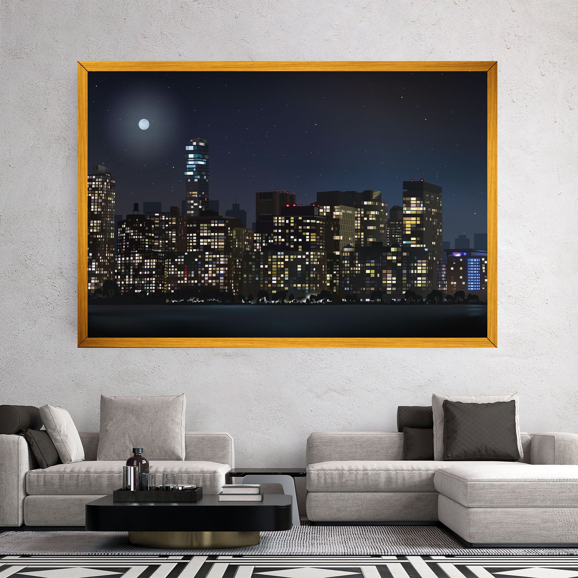 Urban City Night mockup 2