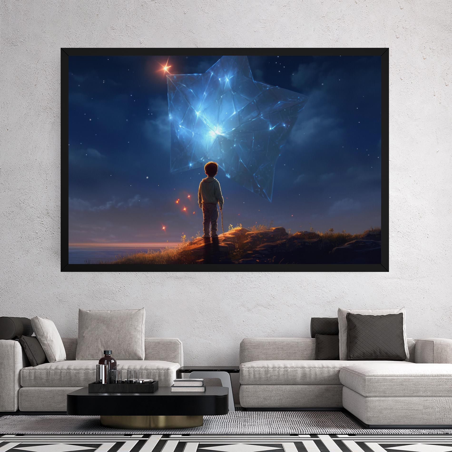 Blue Star Floating mockup 2