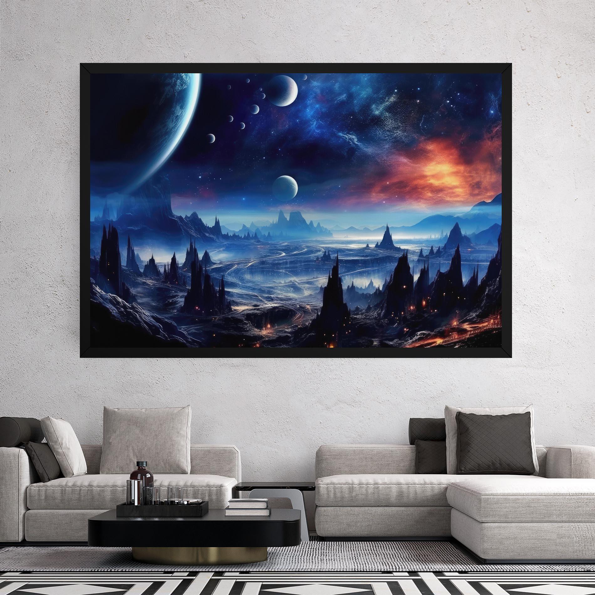 Vászonkép Planets And Stars mockup 2