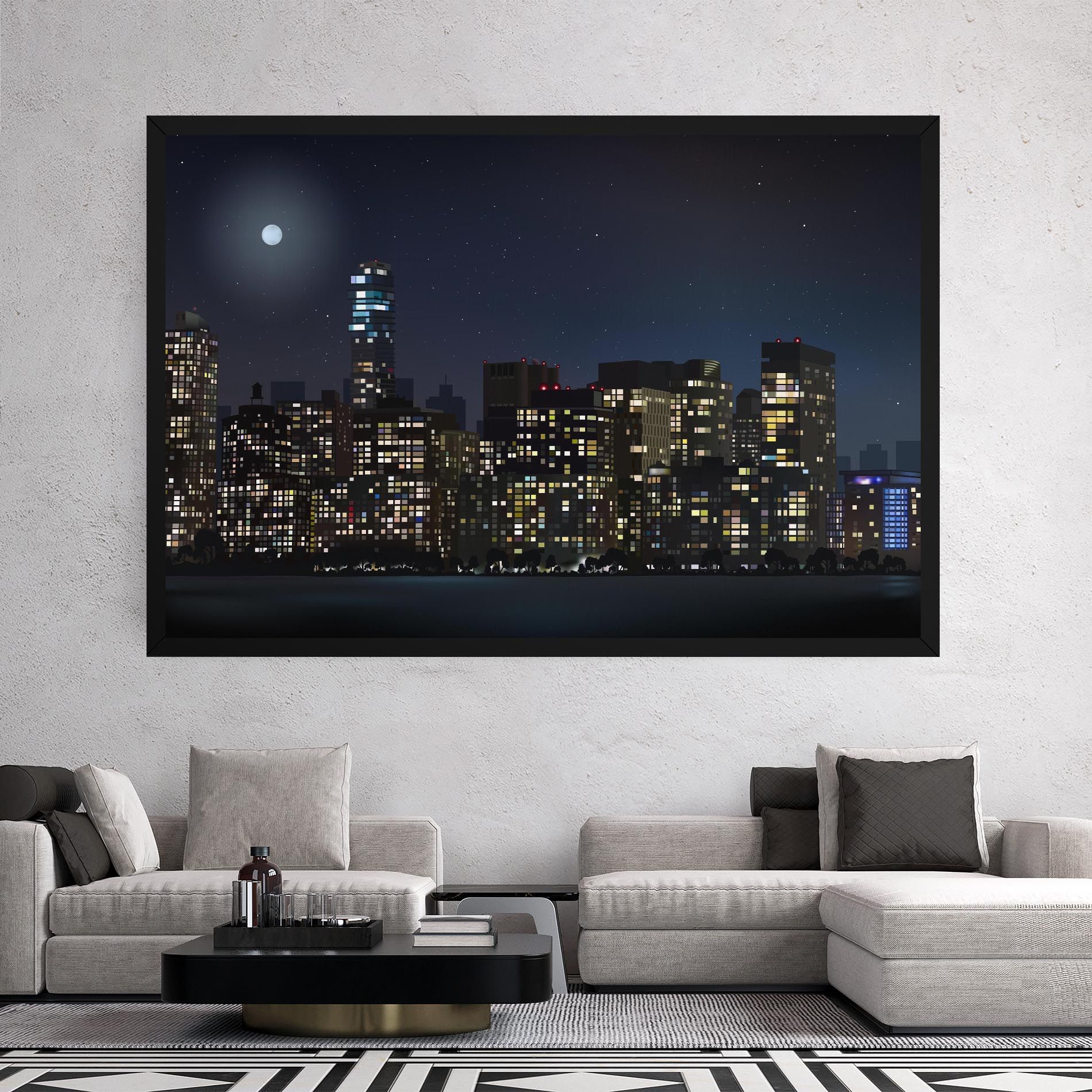 Urban City Night mockup 2