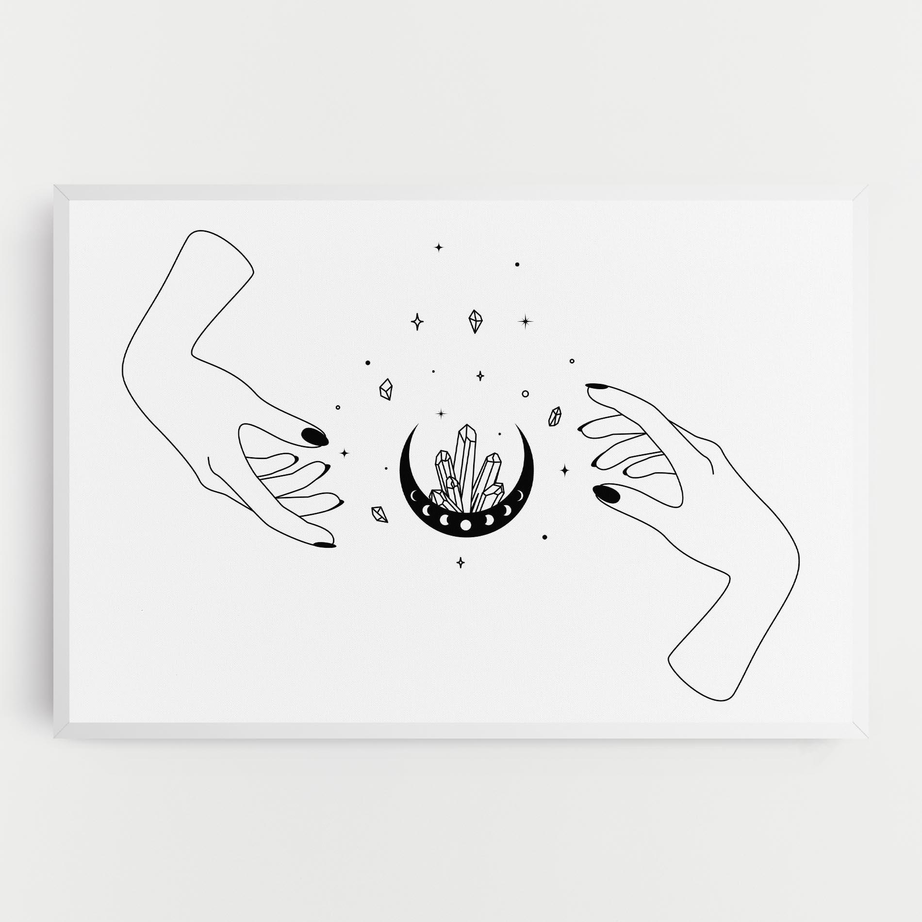Vászonkép Crystal Hand mockup 0