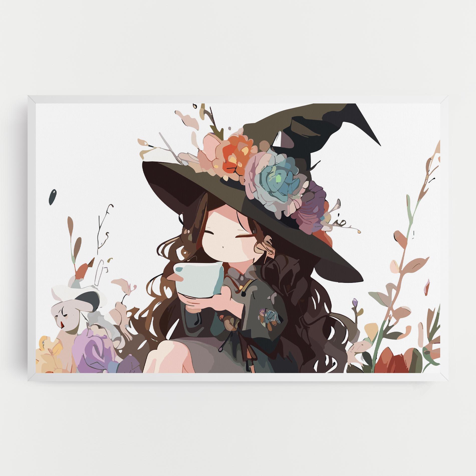 Vászonkép Cute Witch mockup 0
