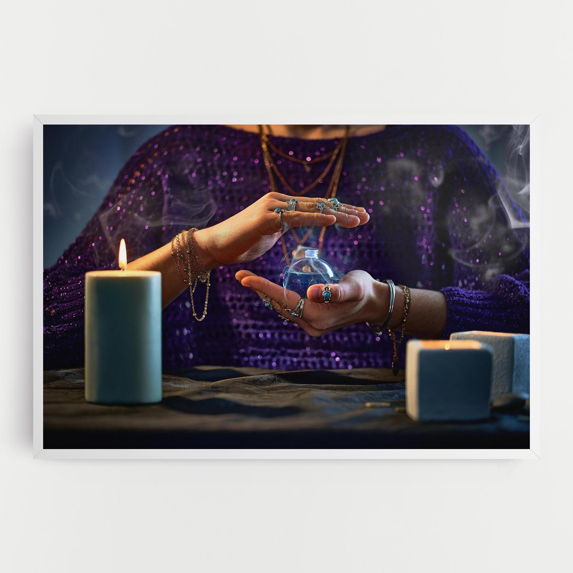 Vászonkép Witch Magic Smoke mockup 0