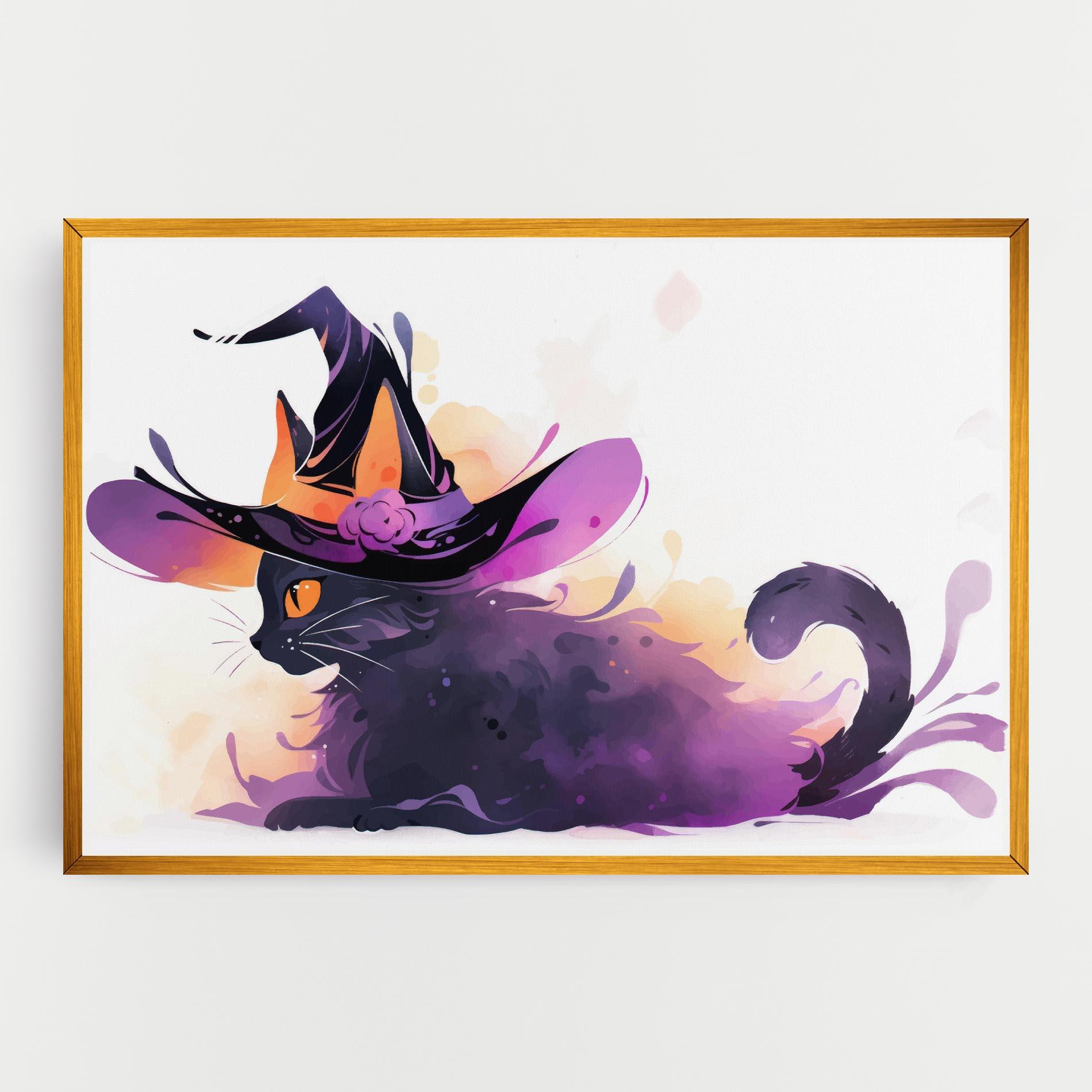 Vászonkép Cat Witch mockup 0