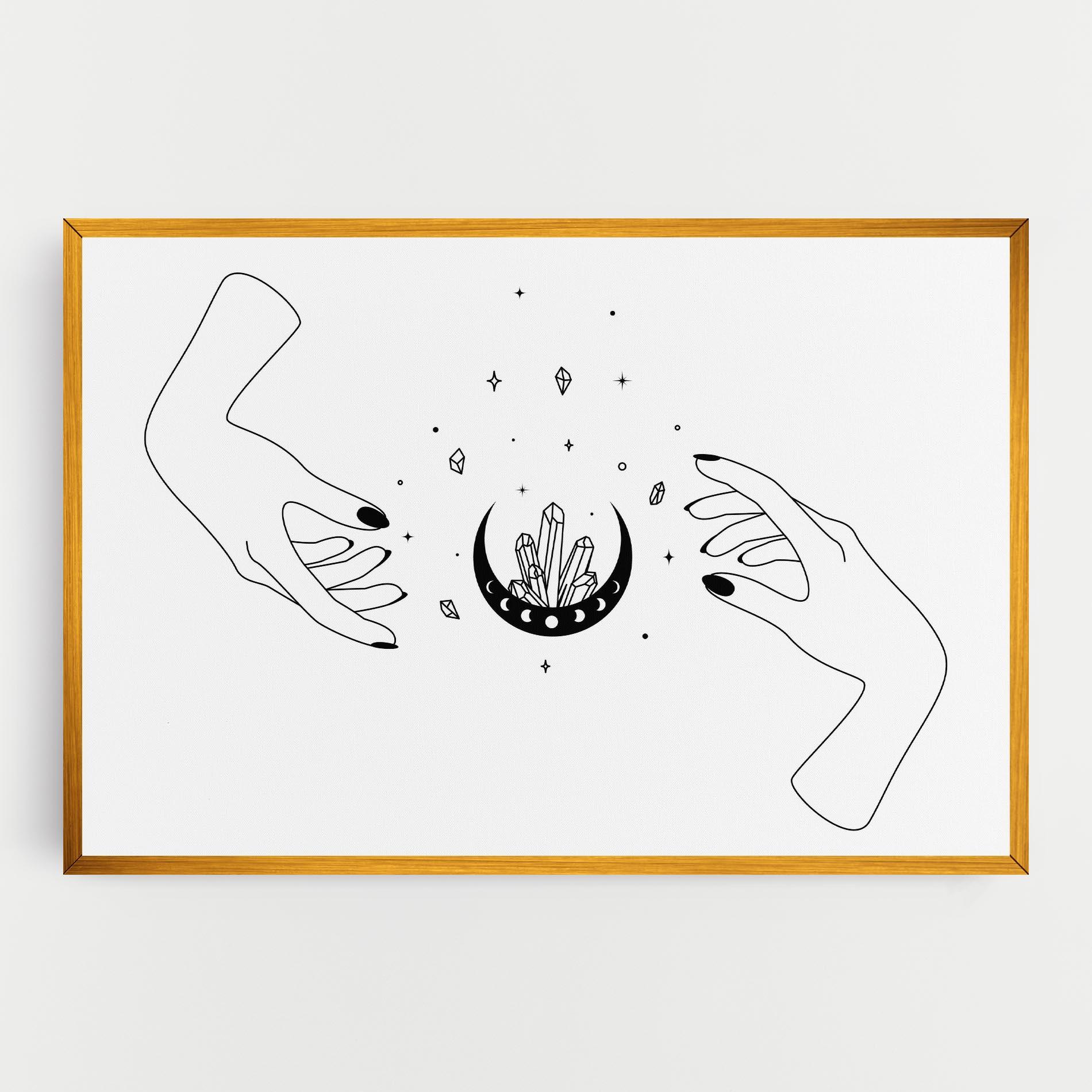 Vászonkép Crystal Hand mockup 0