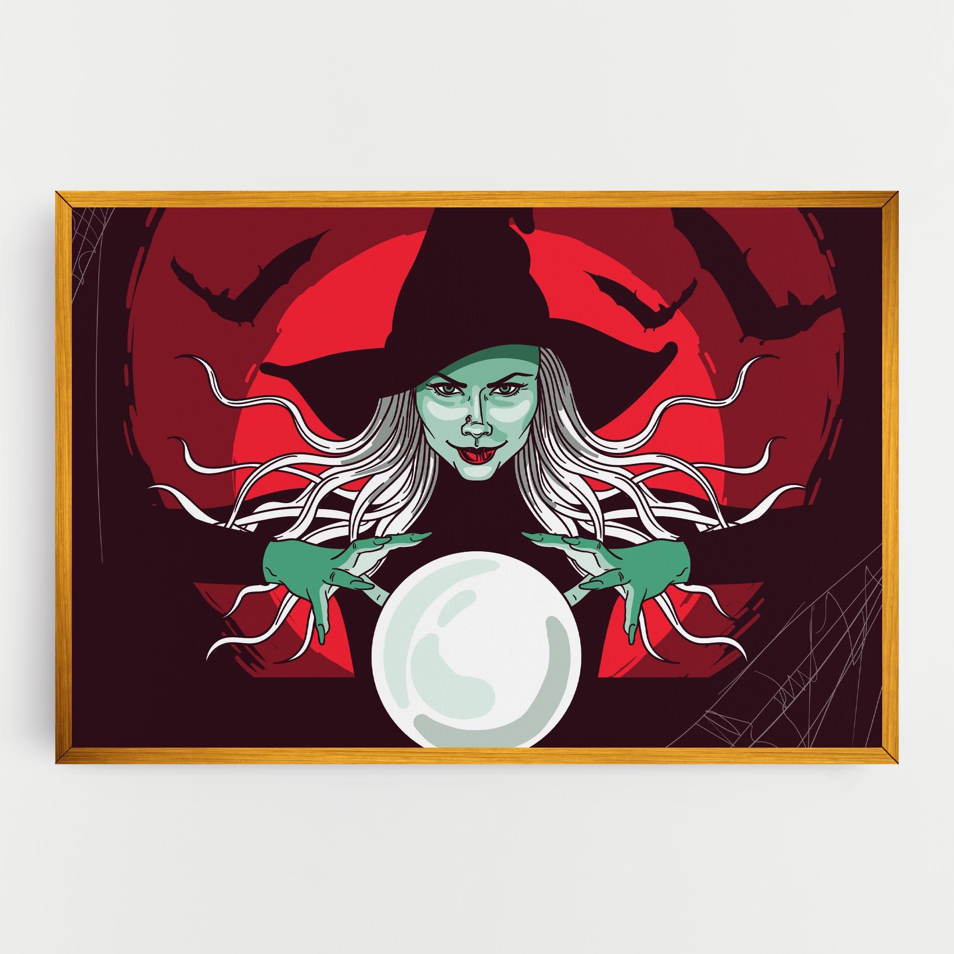 Vászonkép Green Witch mockup 0