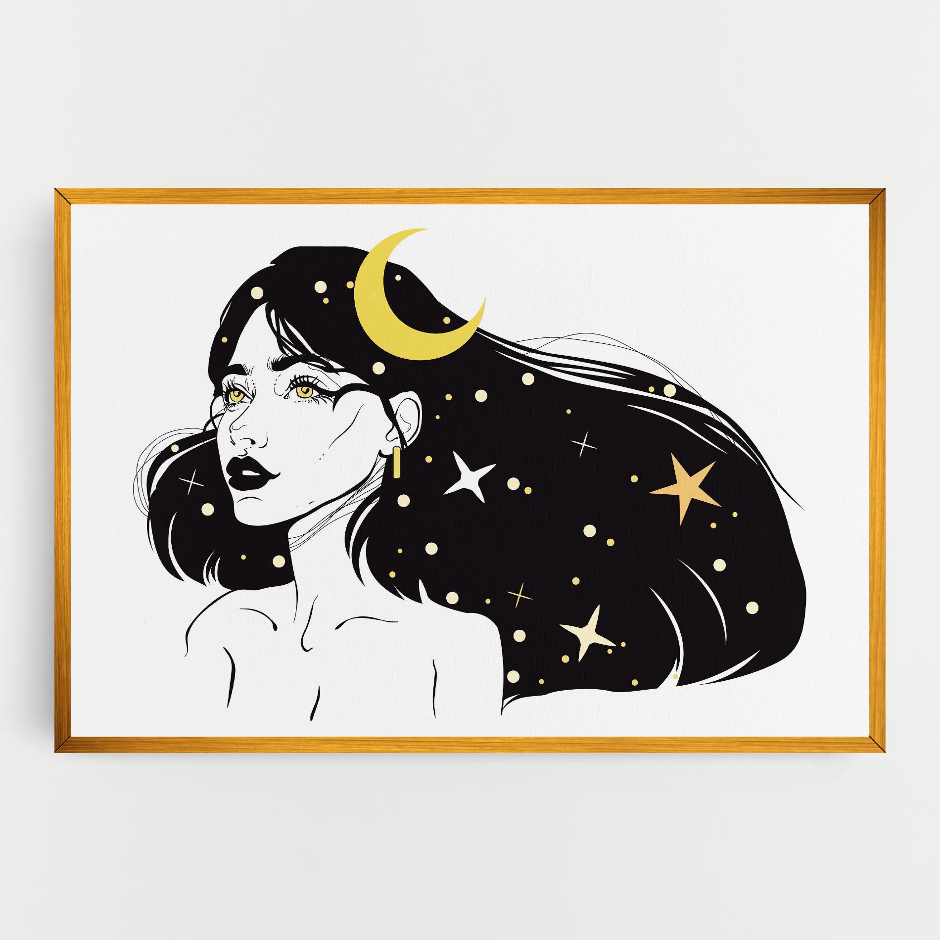 Vászonkép Night Witch mockup 0