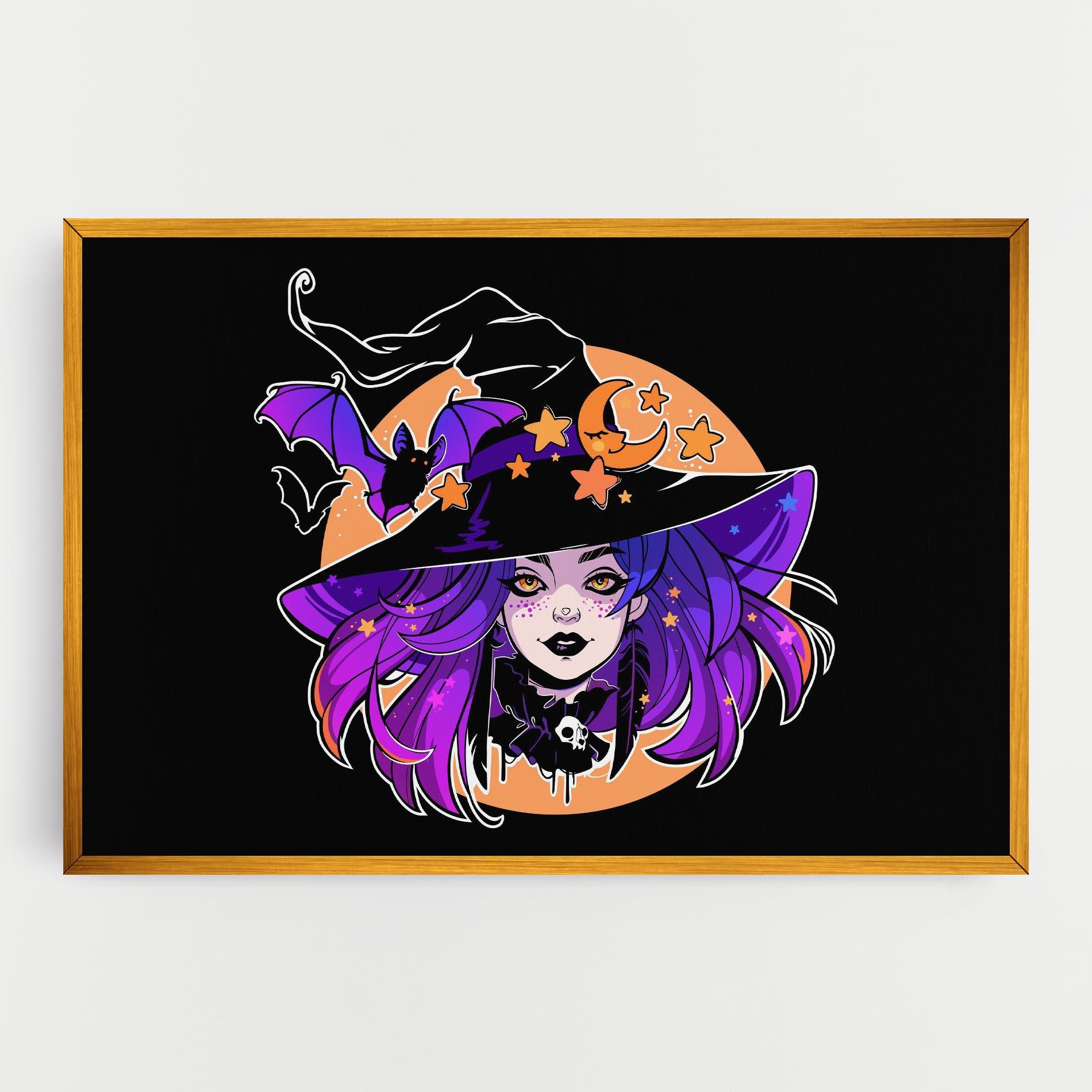 Vászonkép Purple Witch mockup 0