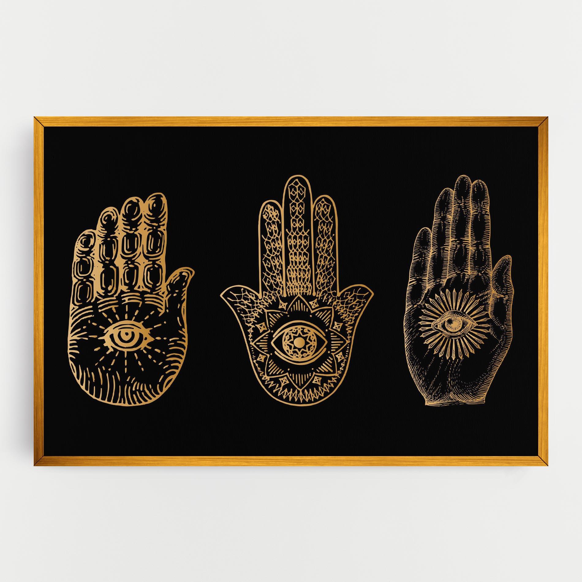 Vászonkép Witch Gold Hands mockup 0