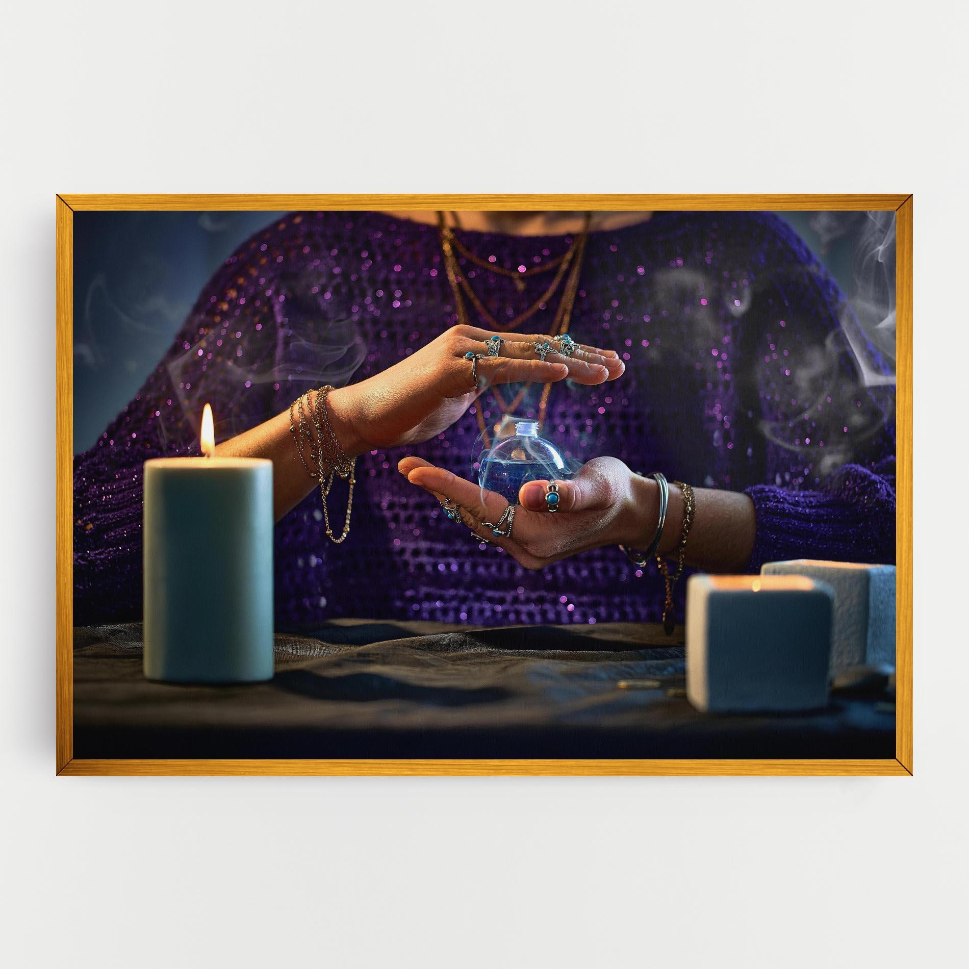 Vászonkép Witch Magic Smoke mockup 0