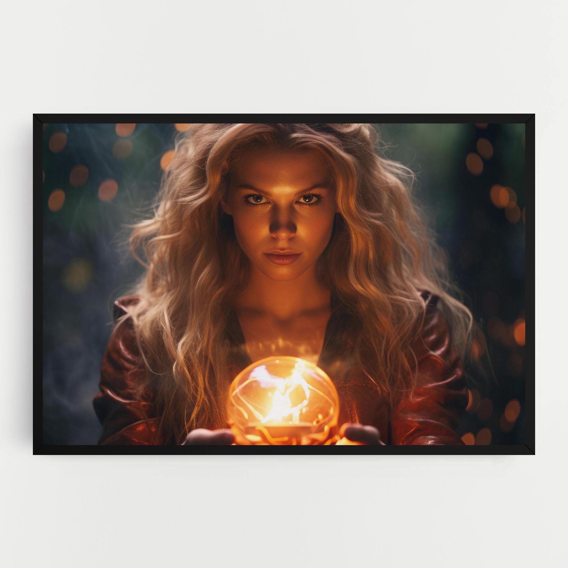 Vászonkép Beautiful Woman Witch mockup 0