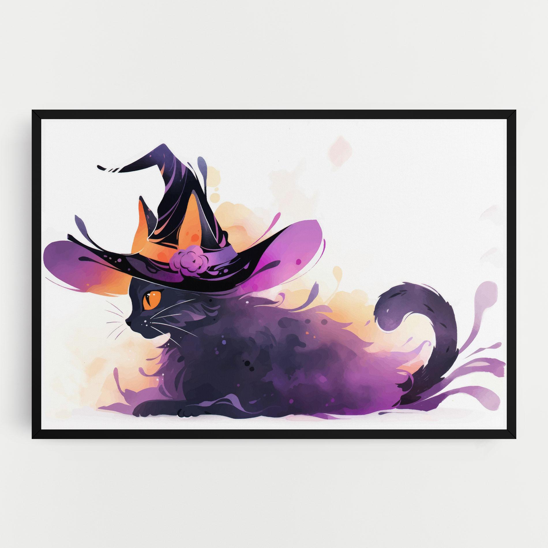 Vászonkép Cat Witch mockup 0
