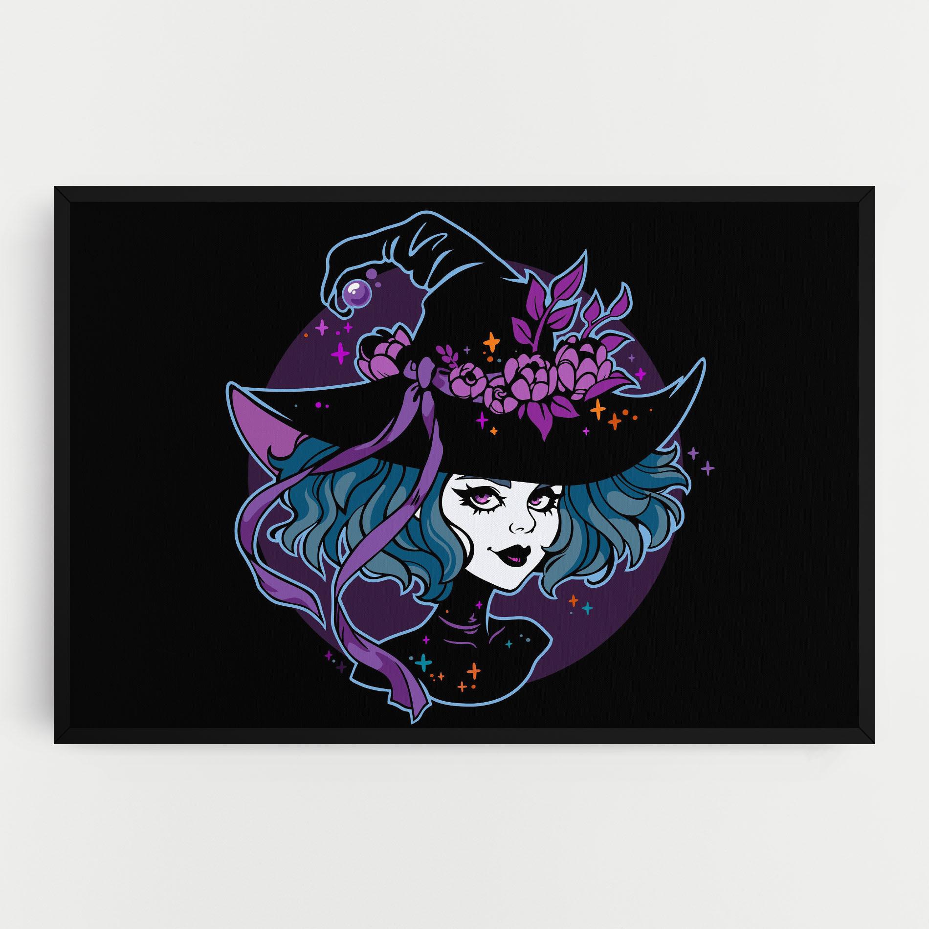 Vászonkép Cute Purple Witch mockup 0