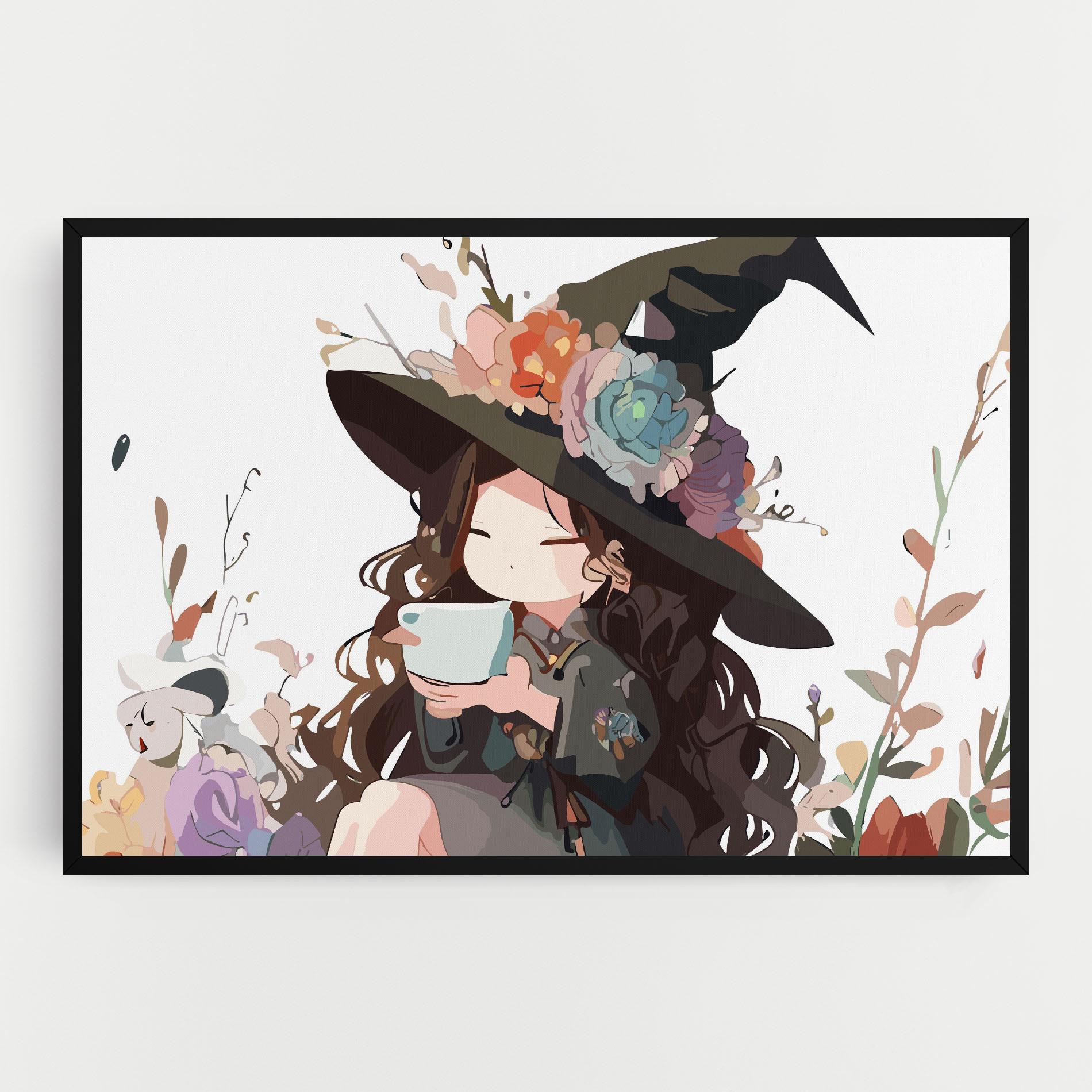 Vászonkép Cute Witch mockup 0